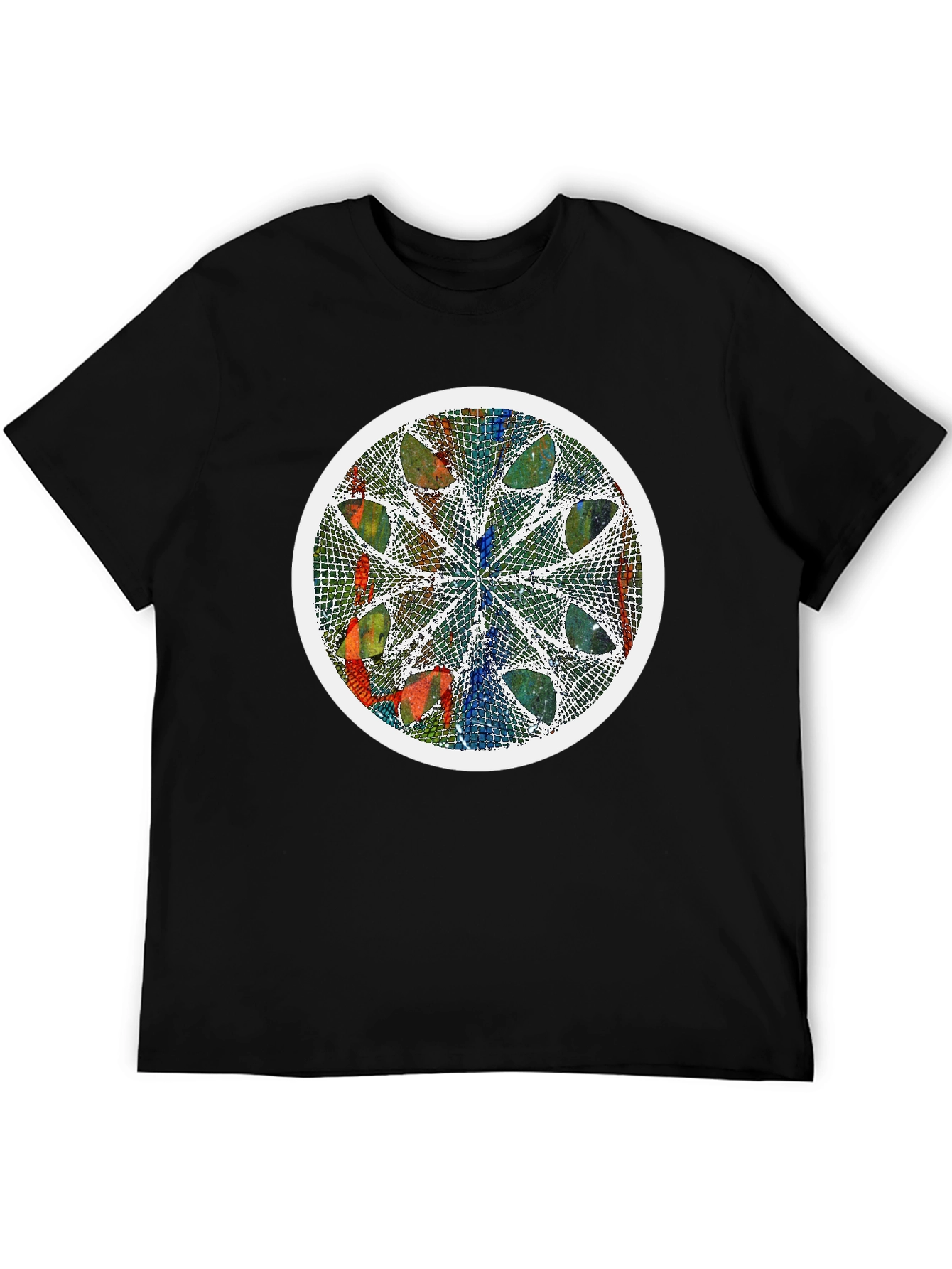 Abstract Art Graphic Tee - Modern Mandala Design