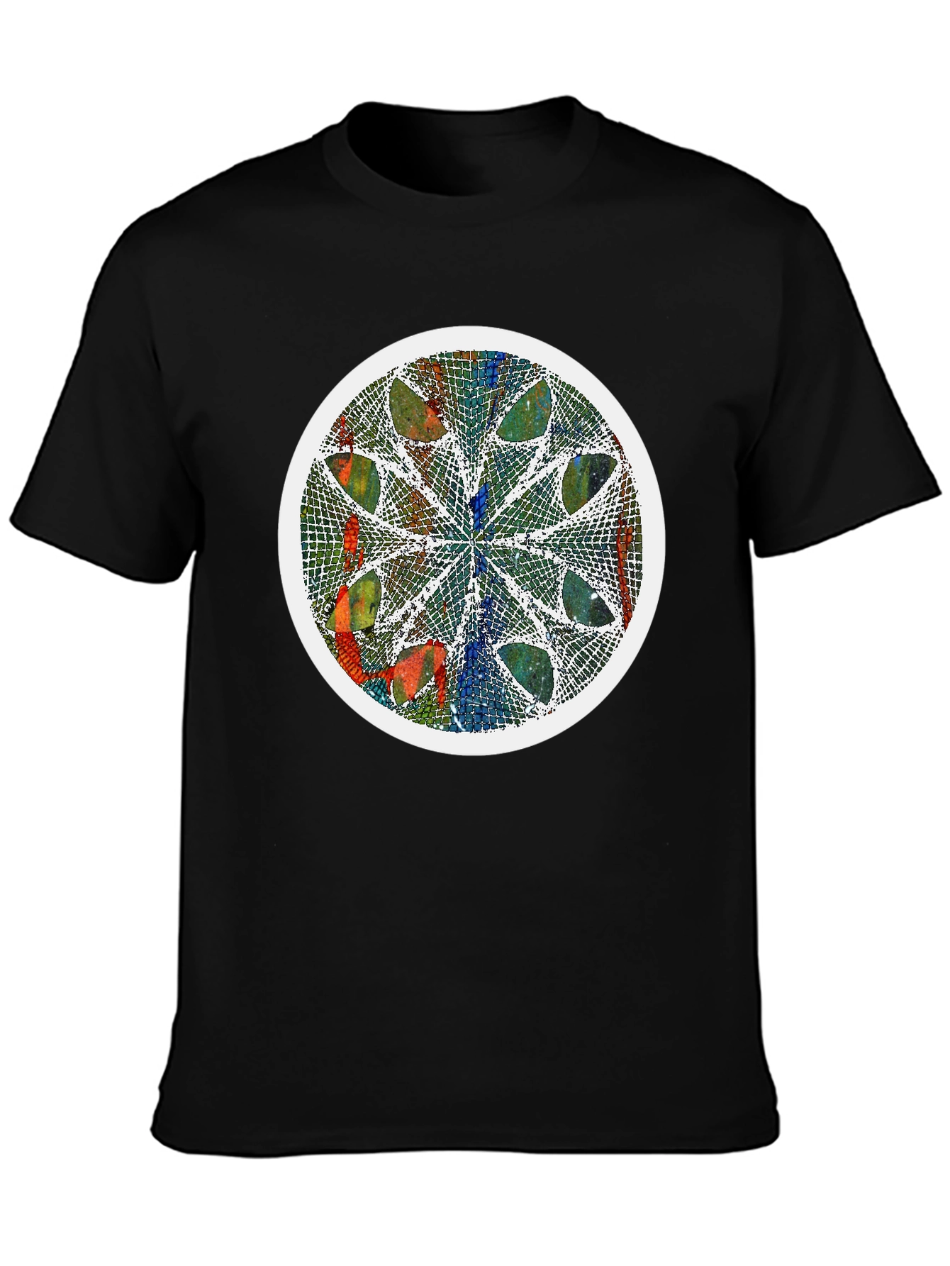Abstract Art Graphic Tee - Modern Mandala Design