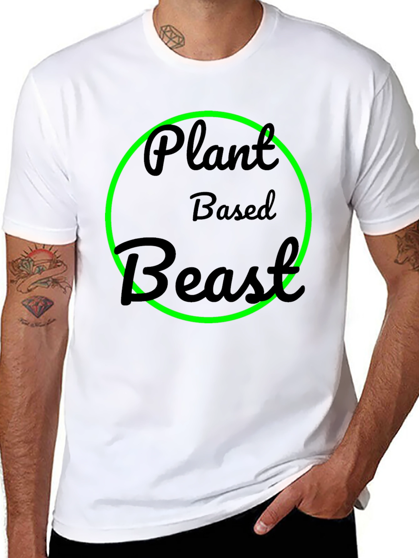 Plant Based Beast Black T-Shirt