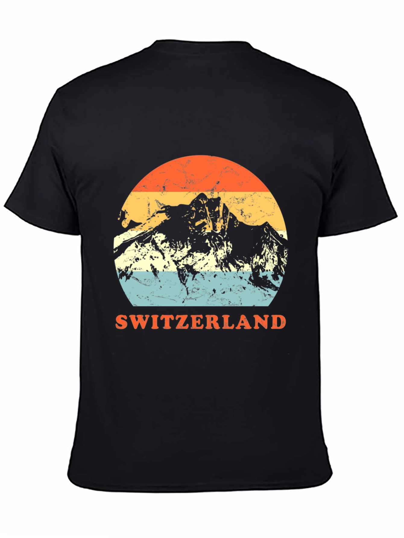 Switzerland Mountain Retro T-Shirt