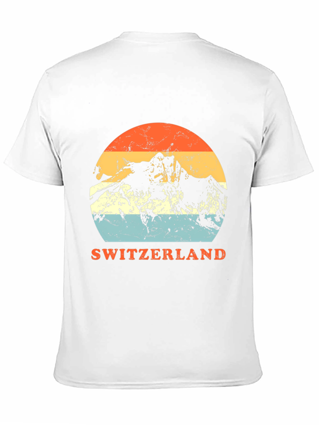 Switzerland Mountain Retro T-Shirt