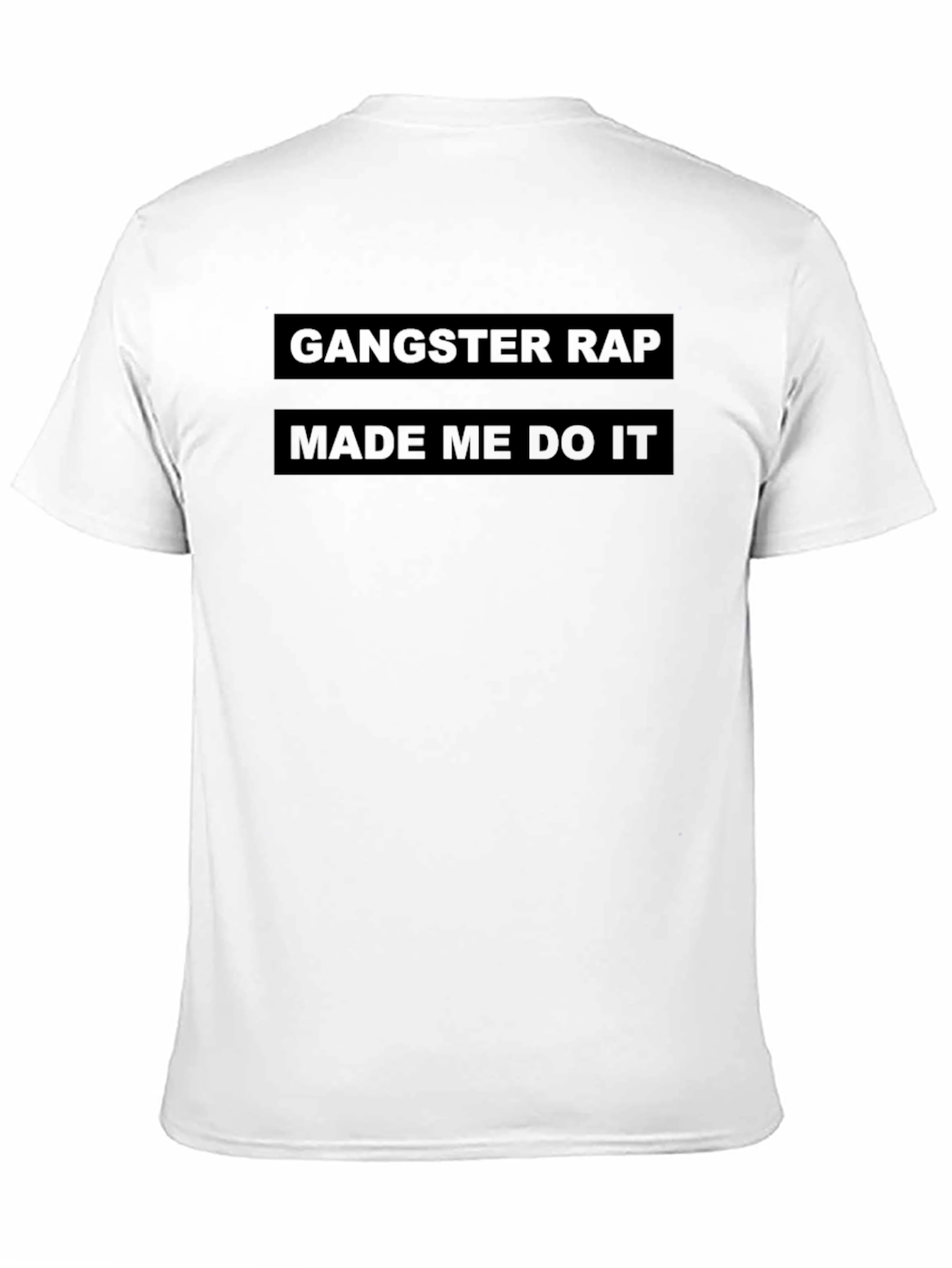 Gangster Rap Made Me Do It Graphic Tee