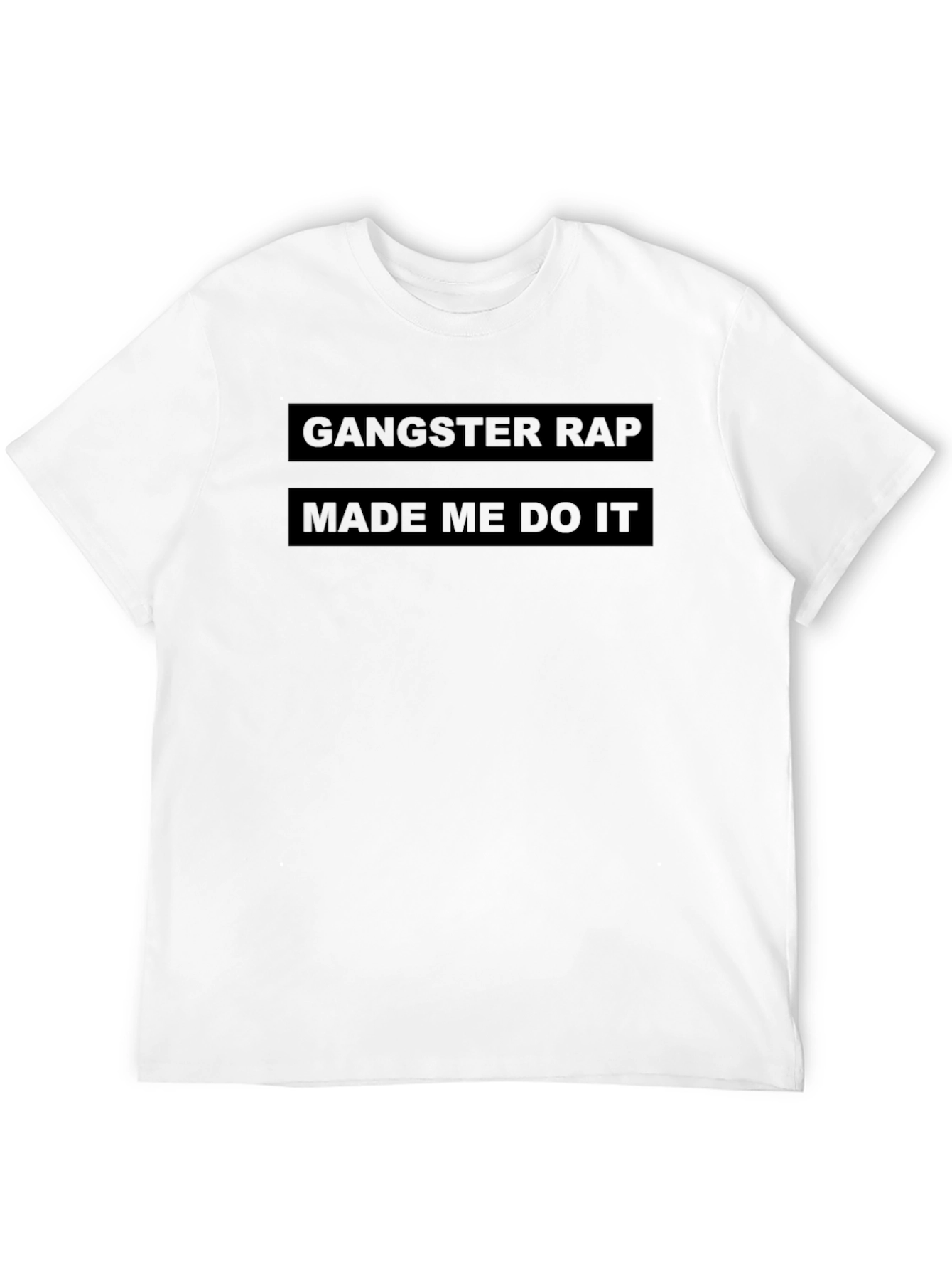 Gangster Rap Made Me Do It Graphic Tee