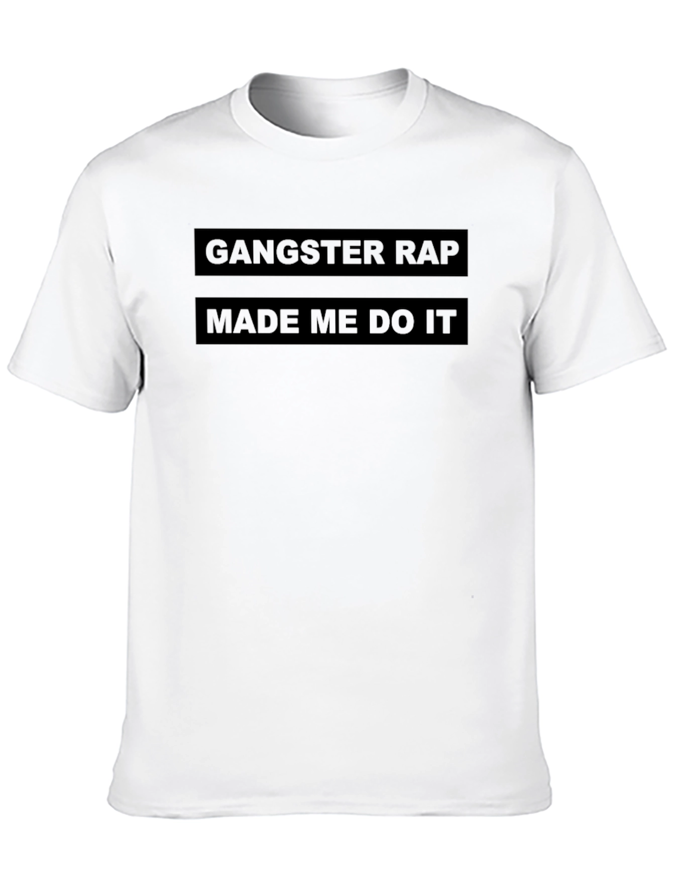Gangster Rap Made Me Do It Graphic Tee