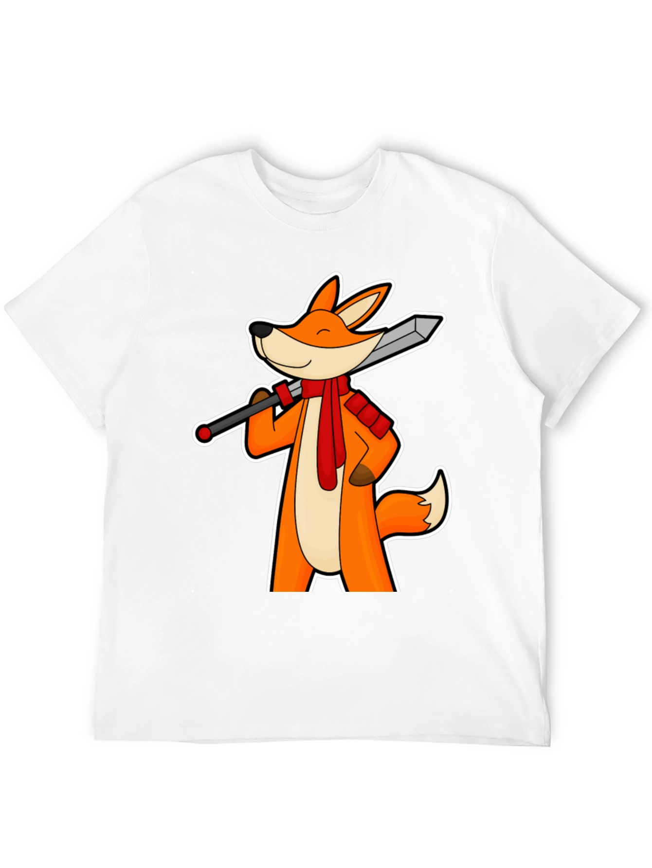 Fox Swordsman T-Shirt - Unique Graphic Tee