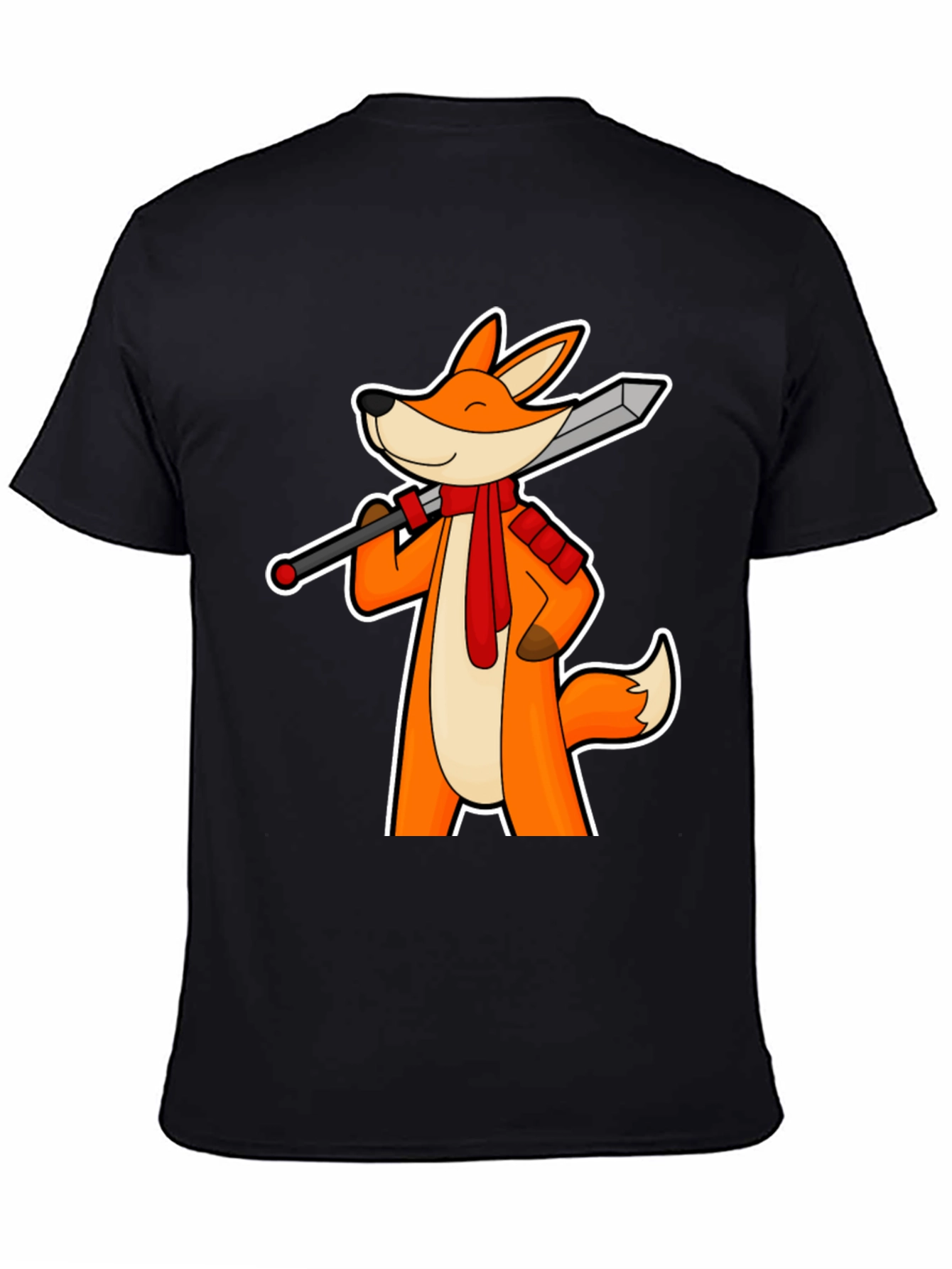 Fox Swordsman T-Shirt - Unique Graphic Tee