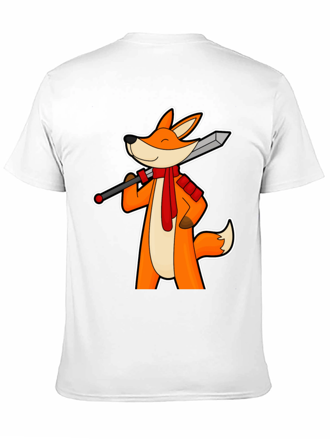 Fox Swordsman T-Shirt - Unique Graphic Tee