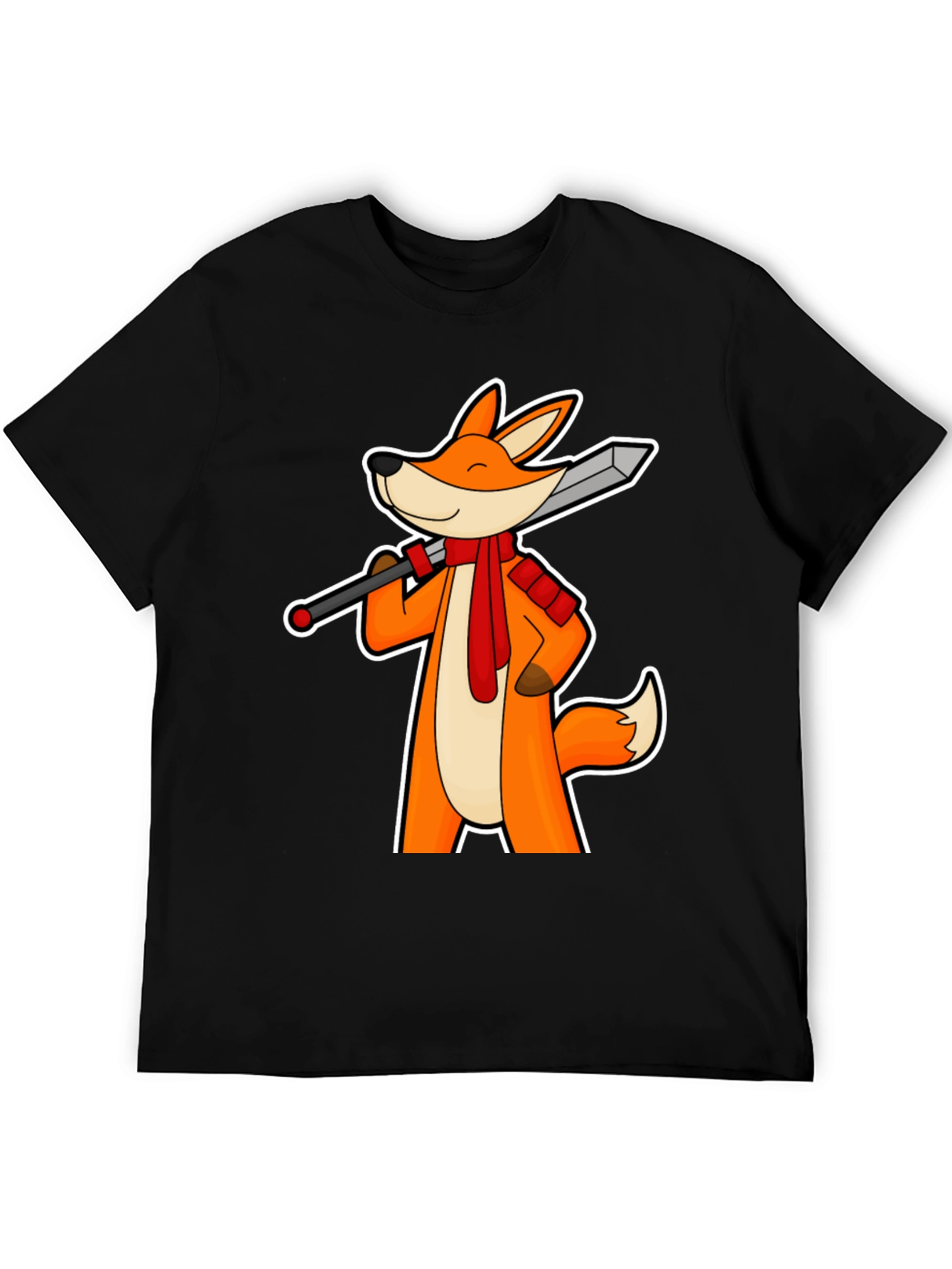 Fox Swordsman T-Shirt - Unique Graphic Tee