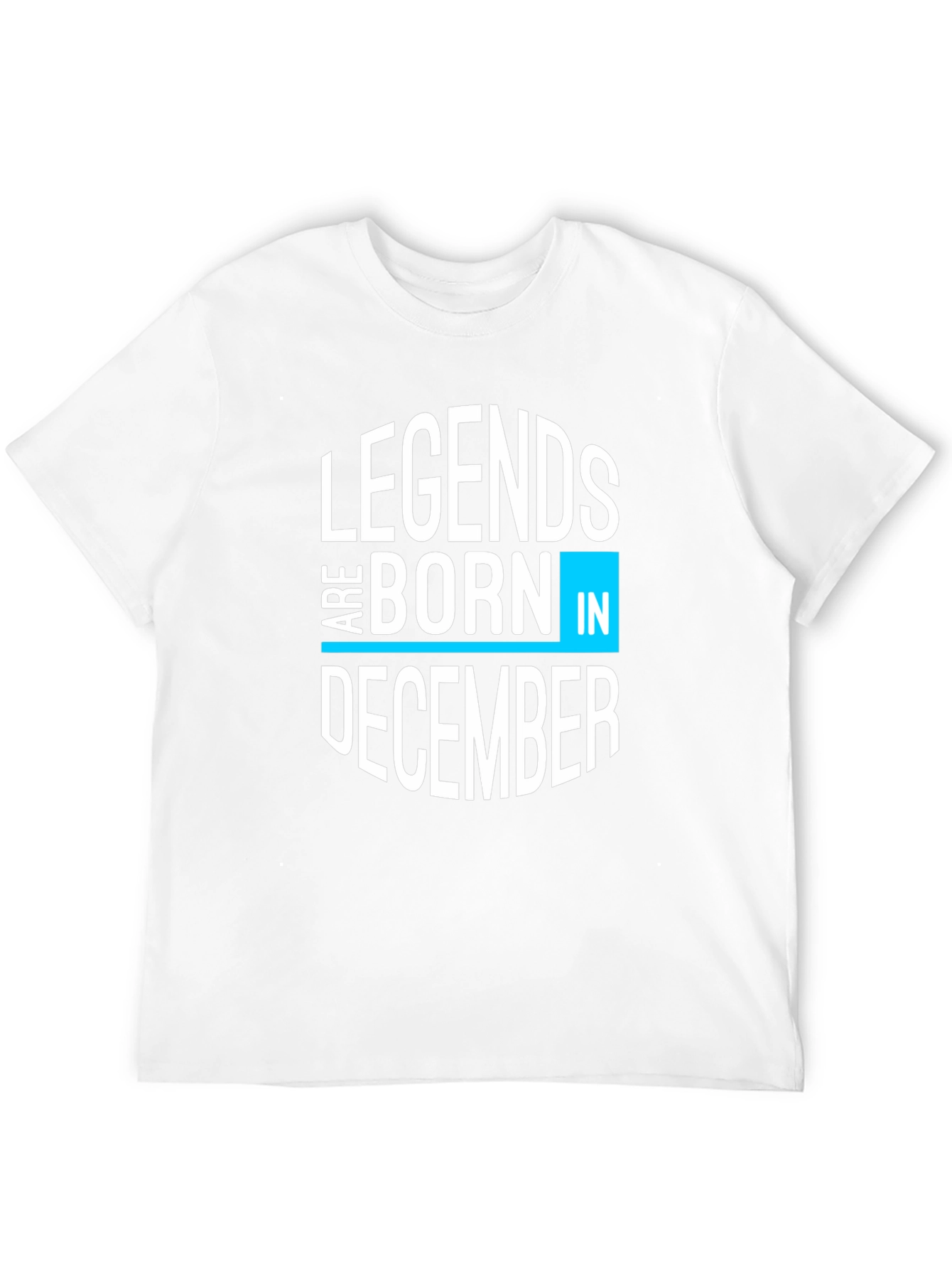 Legends Are Born In December Black Graphic Tee