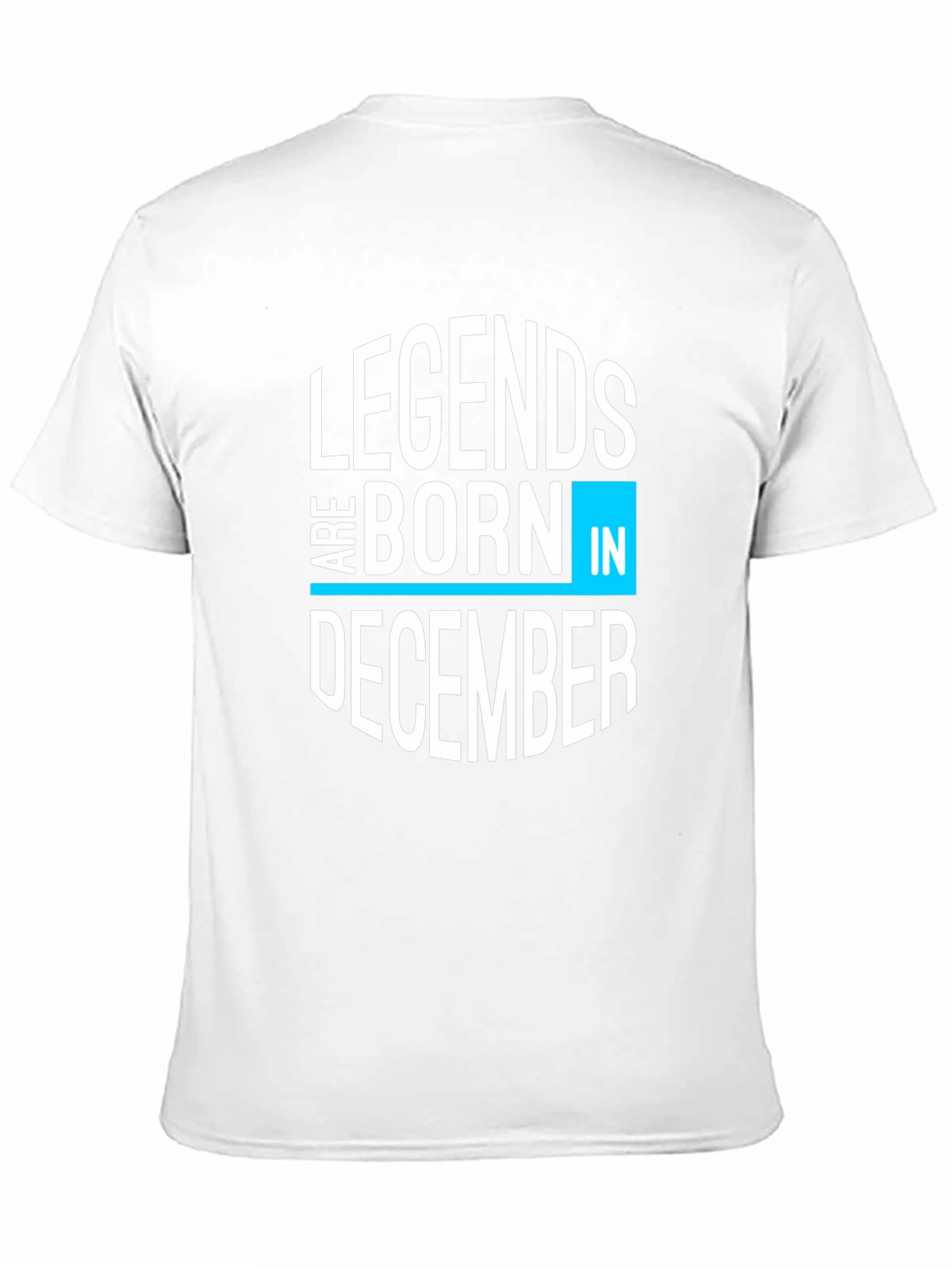 Legends Are Born In December Black Graphic Tee