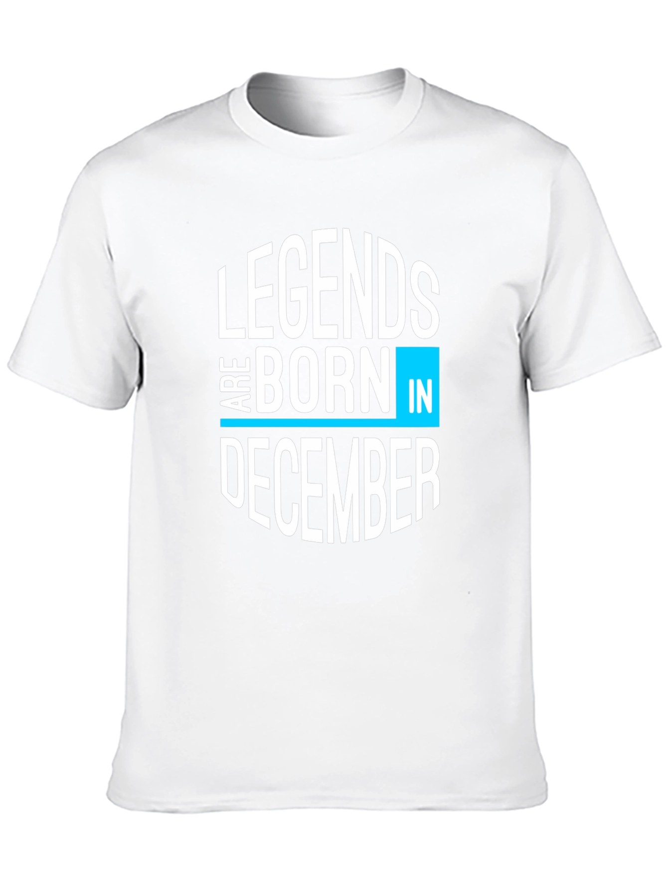 Legends Are Born In December Black Graphic Tee