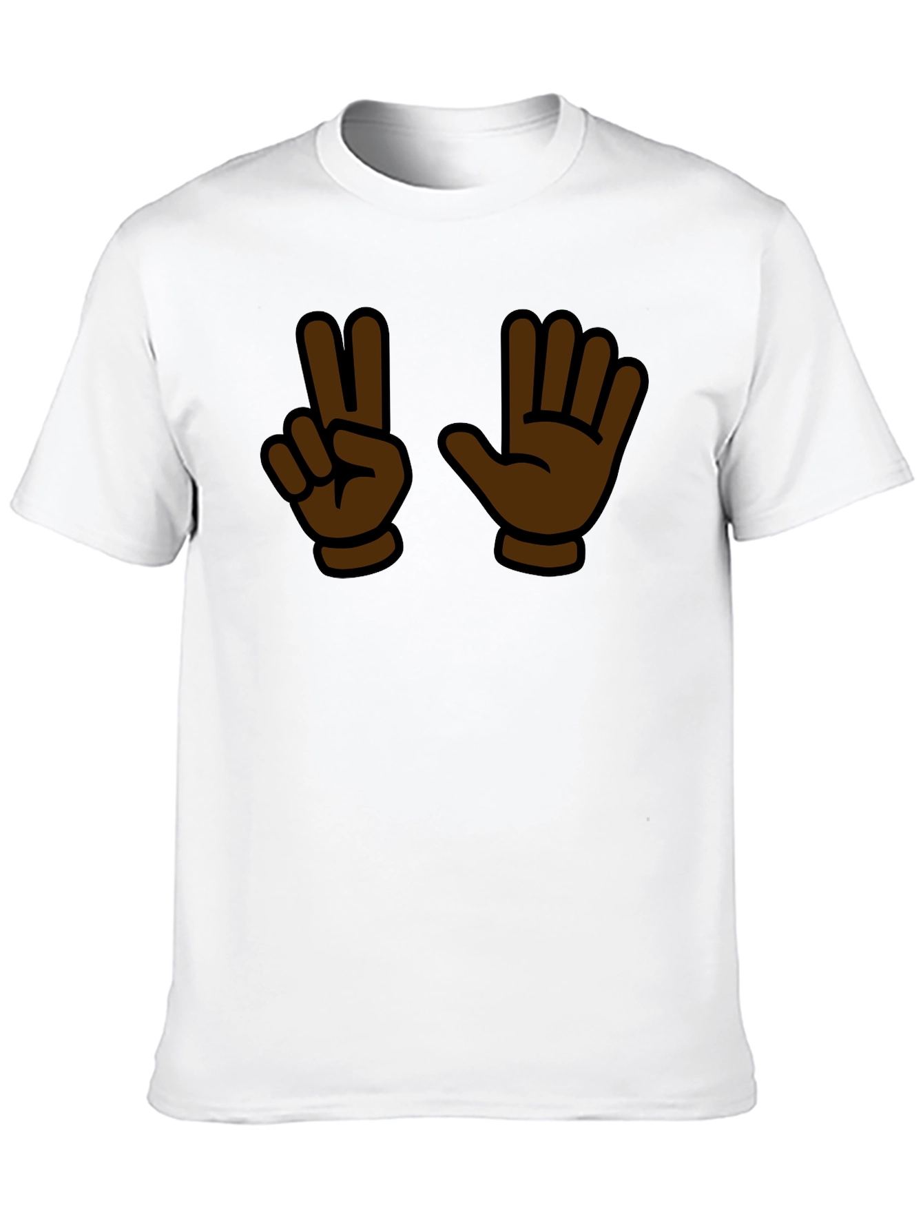 Peace and Tree Fingers Graphic Tee