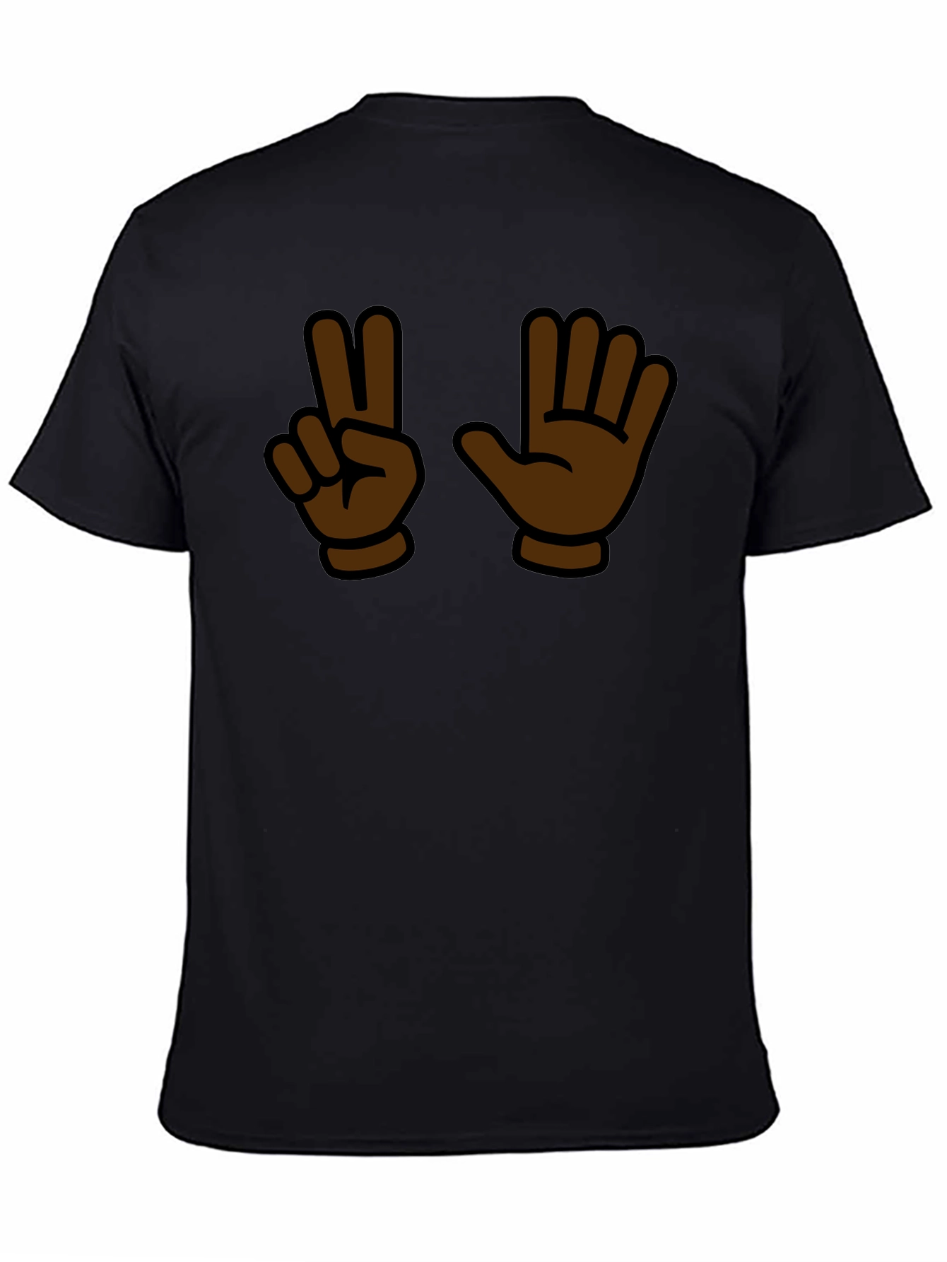 Peace and Tree Fingers Graphic Tee
