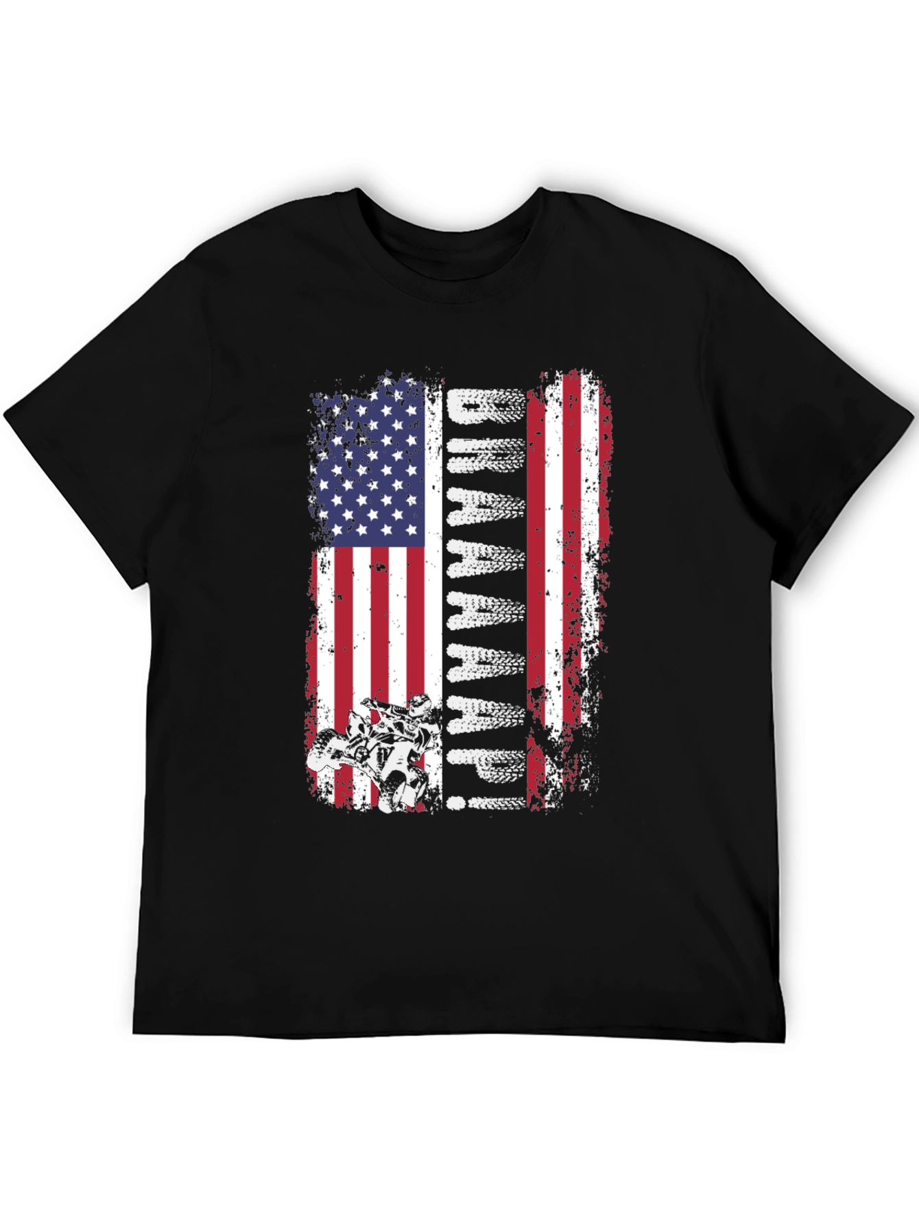 Dirt Biking American Flag Graphic Tee
