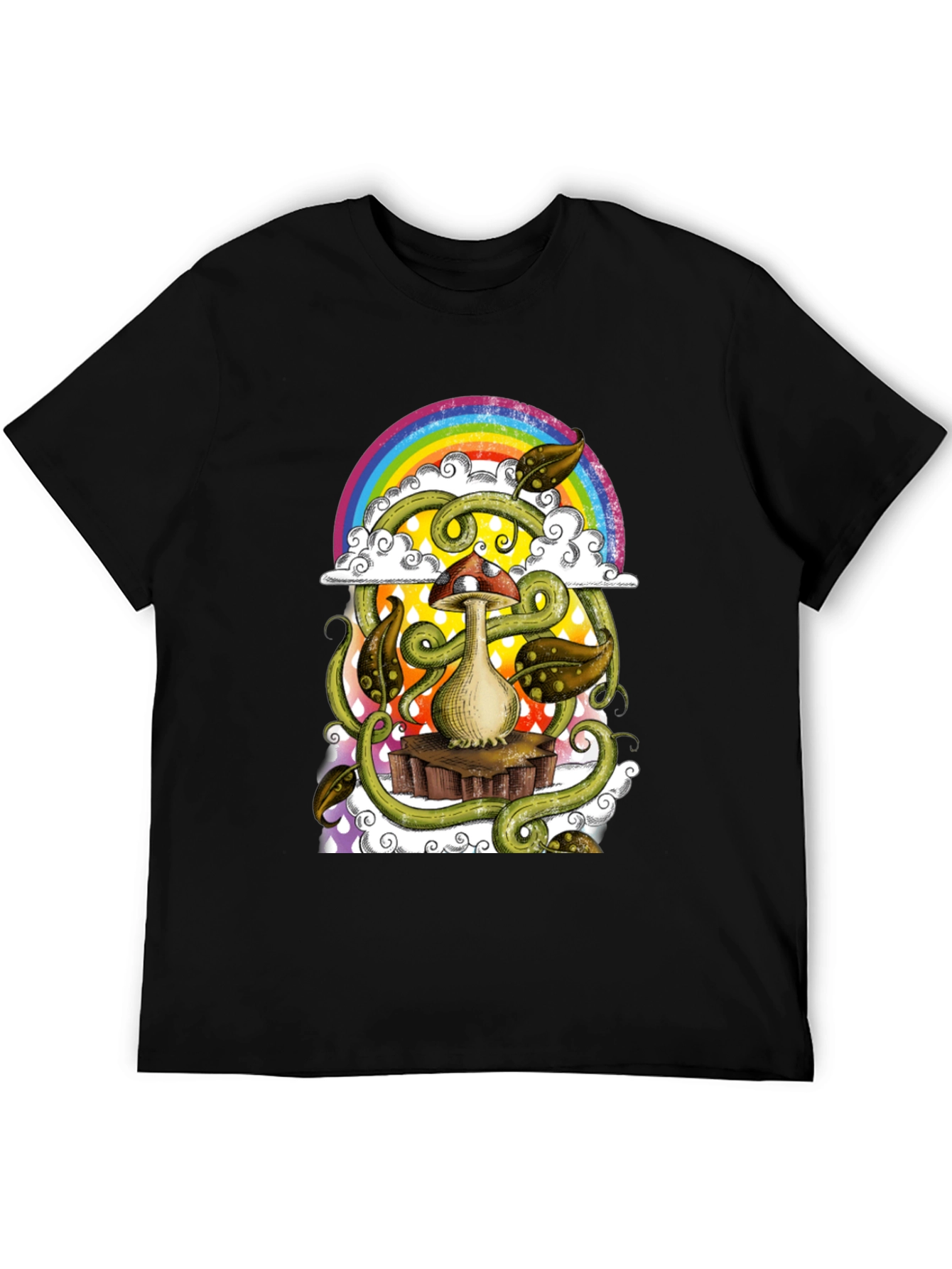 Psychedelic Mushroom Rainbow T-Shirt