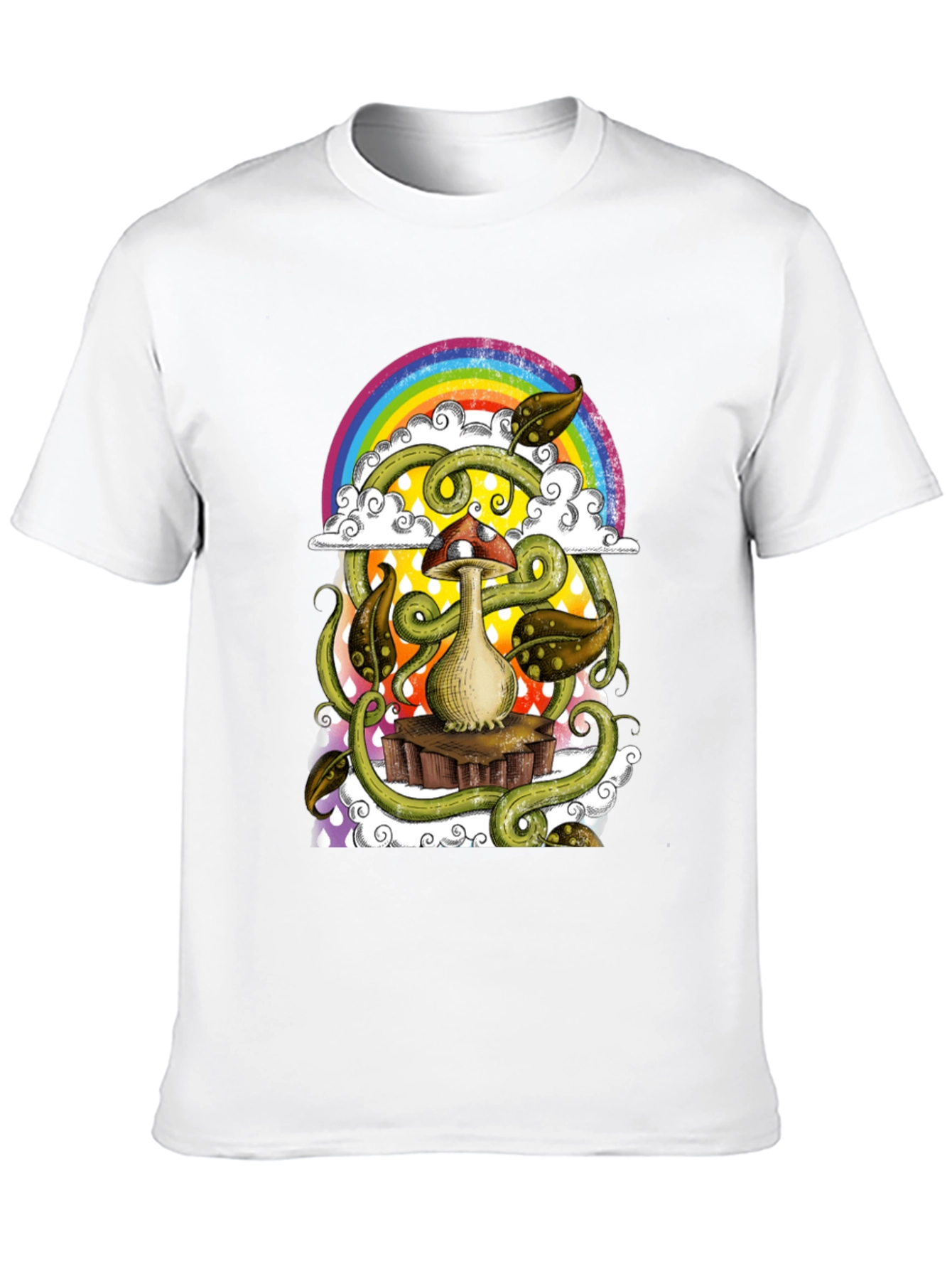 Psychedelic Mushroom Rainbow T-Shirt
