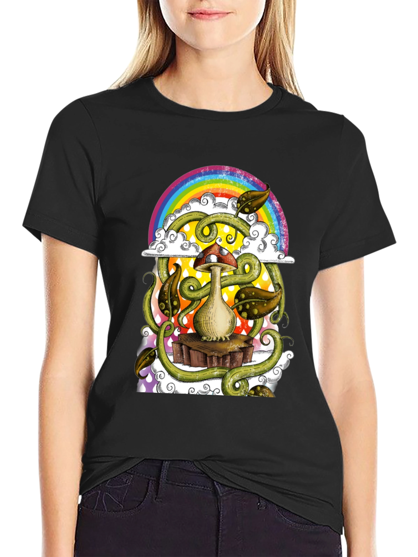 Psychedelic Mushroom Rainbow T-Shirt