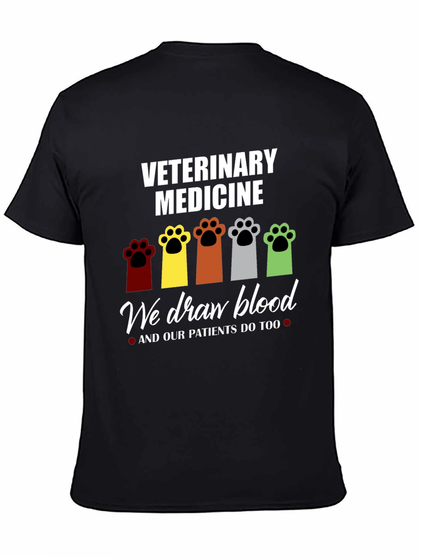 Veterinary Medicine Paw Print T-Shirt