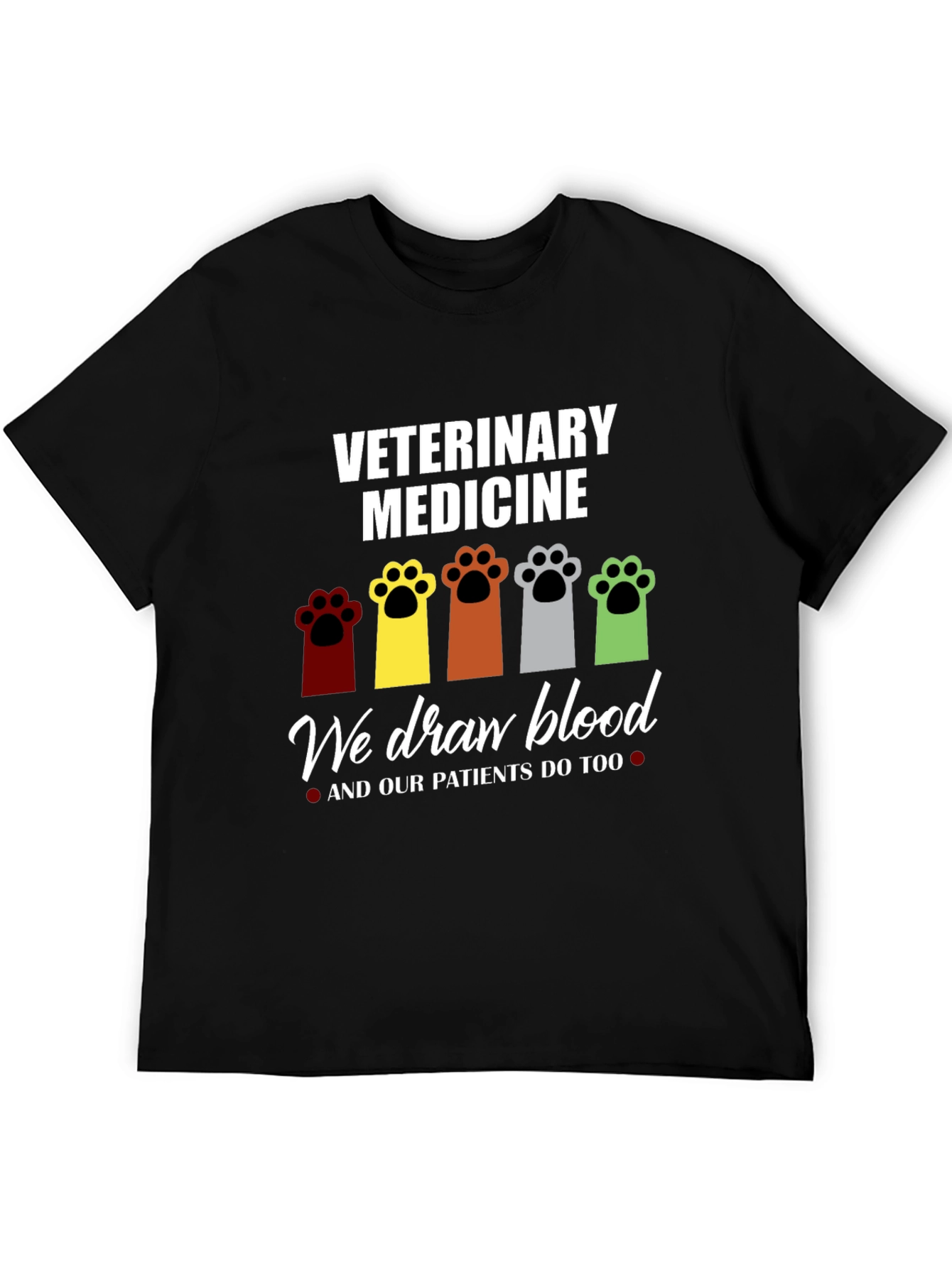 Veterinary Medicine Paw Print T-Shirt