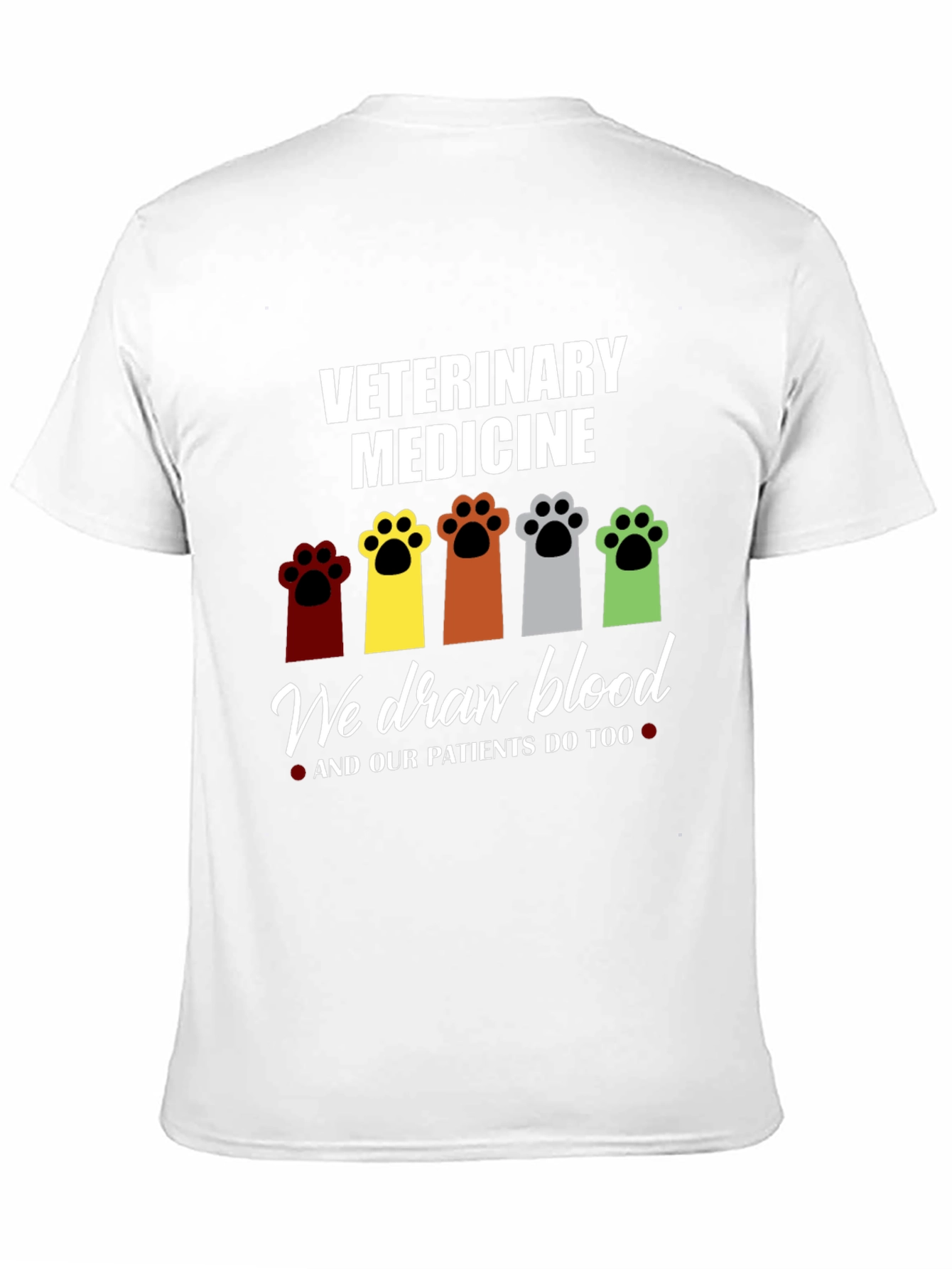 Veterinary Medicine Paw Print T-Shirt