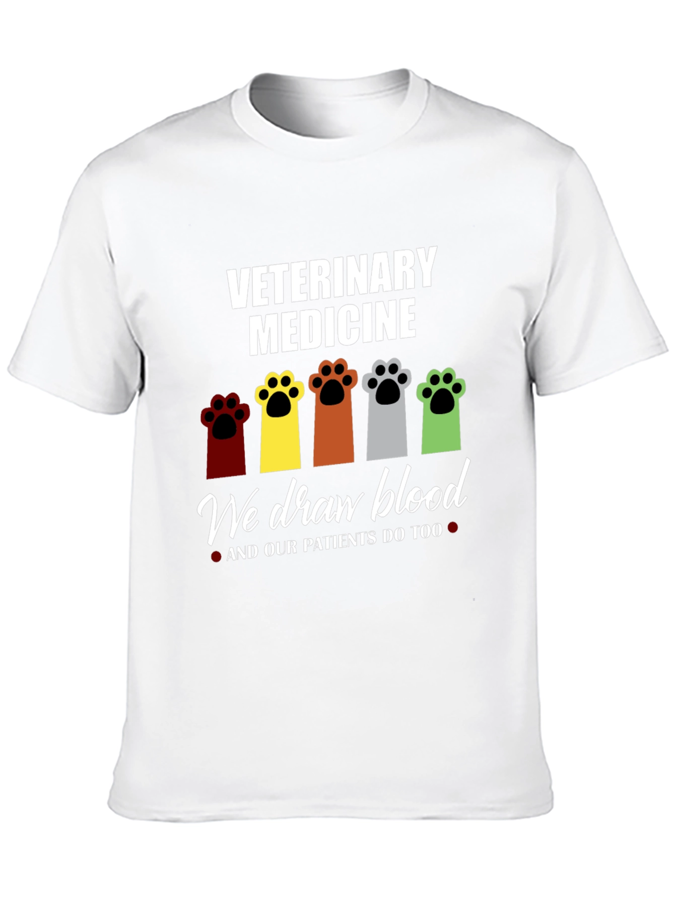 Veterinary Medicine Paw Print T-Shirt