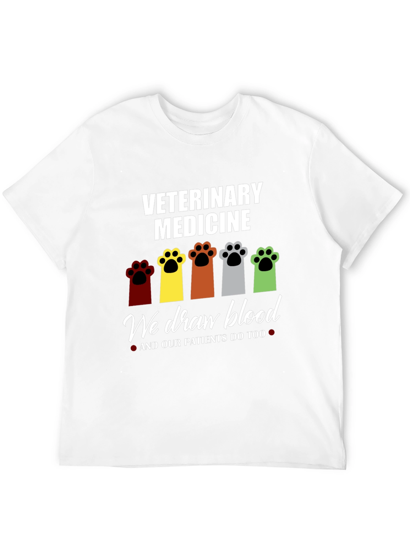 Veterinary Medicine Paw Print T-Shirt