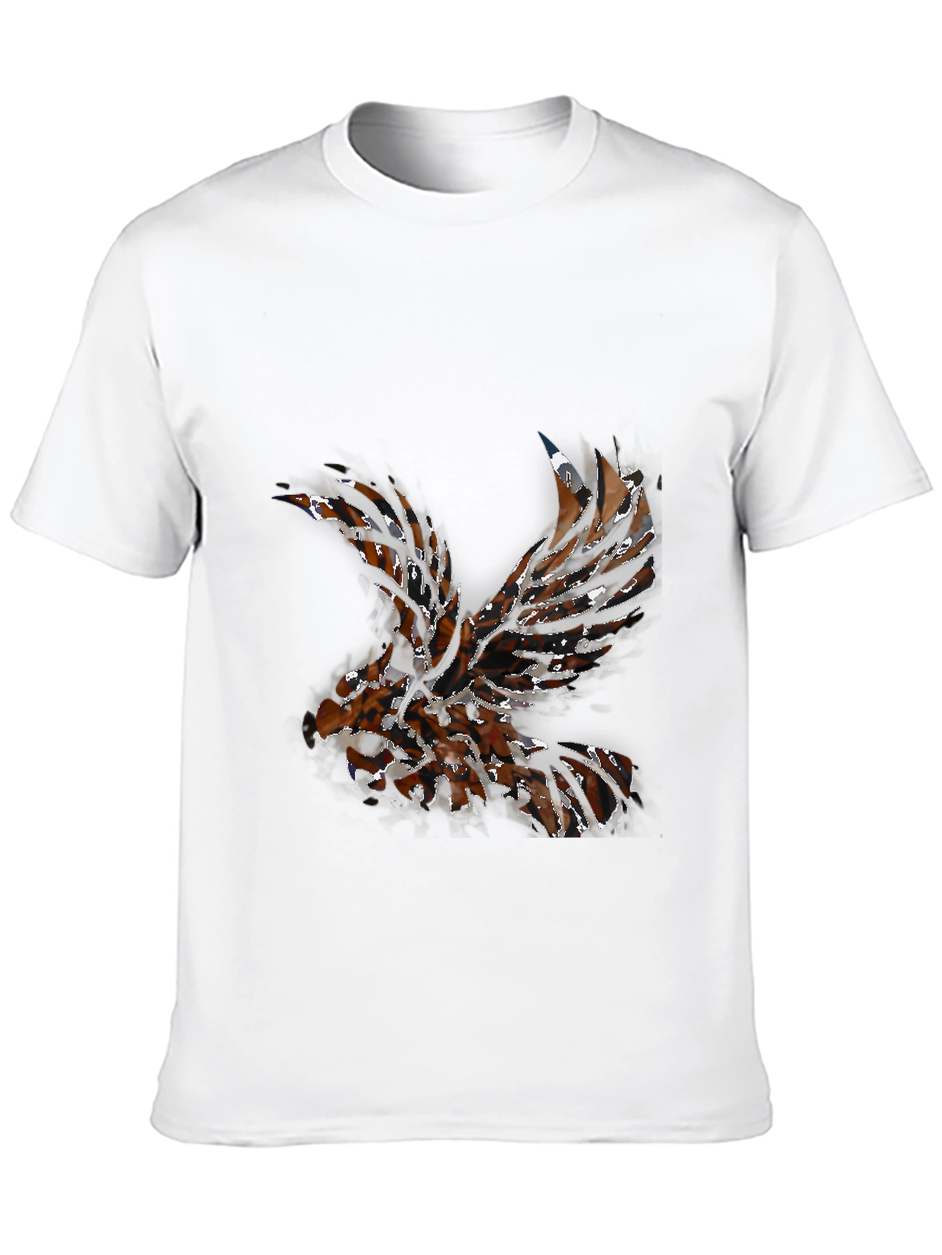 Abstract Eagle Graphic Black T-Shirt