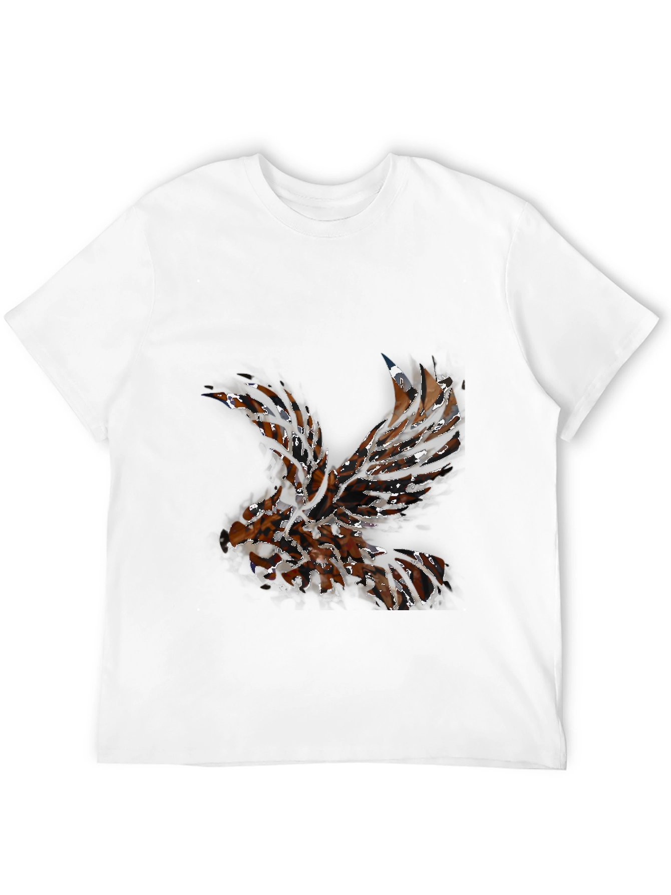 Abstract Eagle Graphic Black T-Shirt