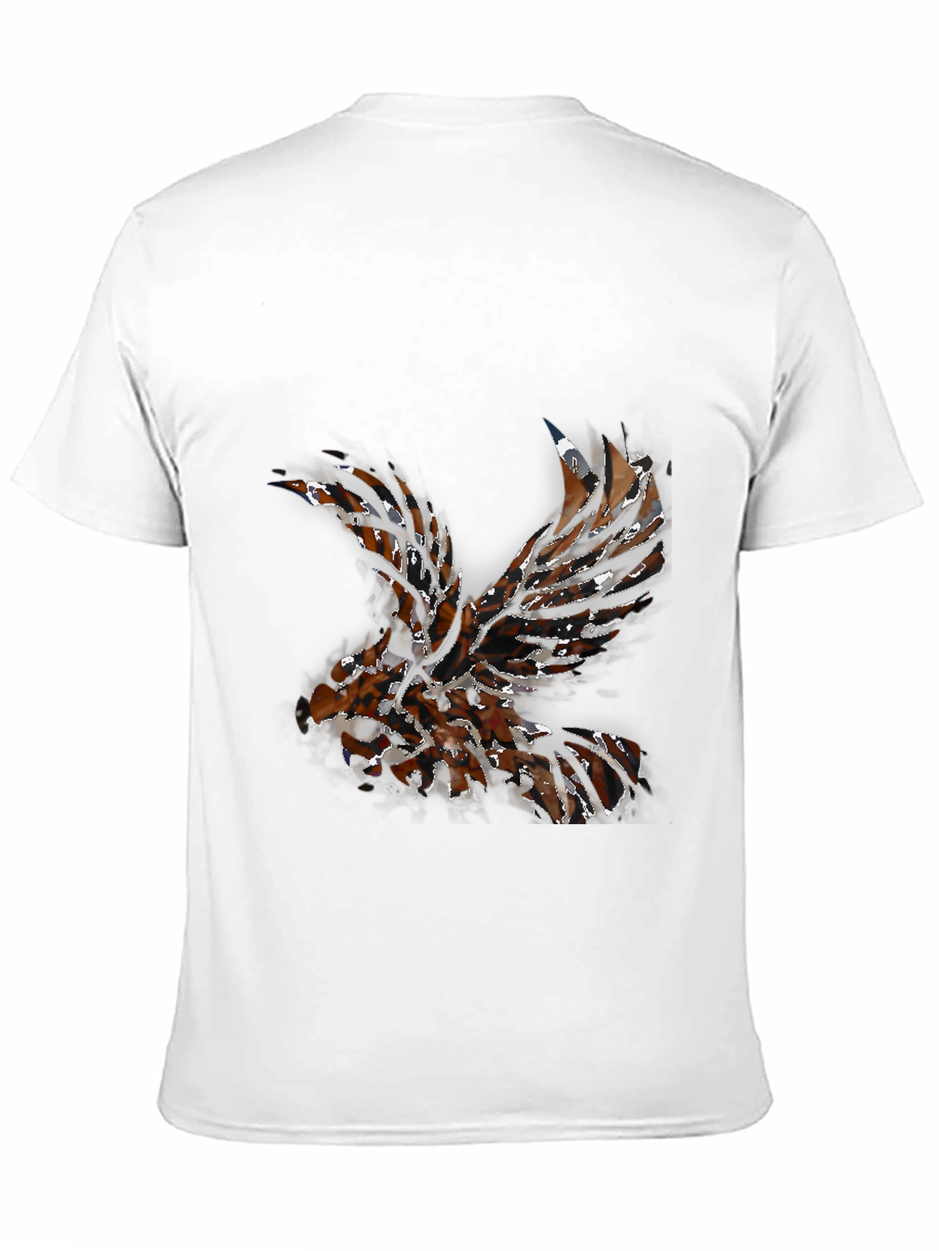 Abstract Eagle Graphic Black T-Shirt