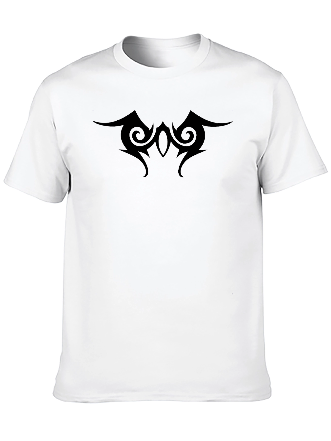 Mens Black T-Shirt with Tribal Graphic