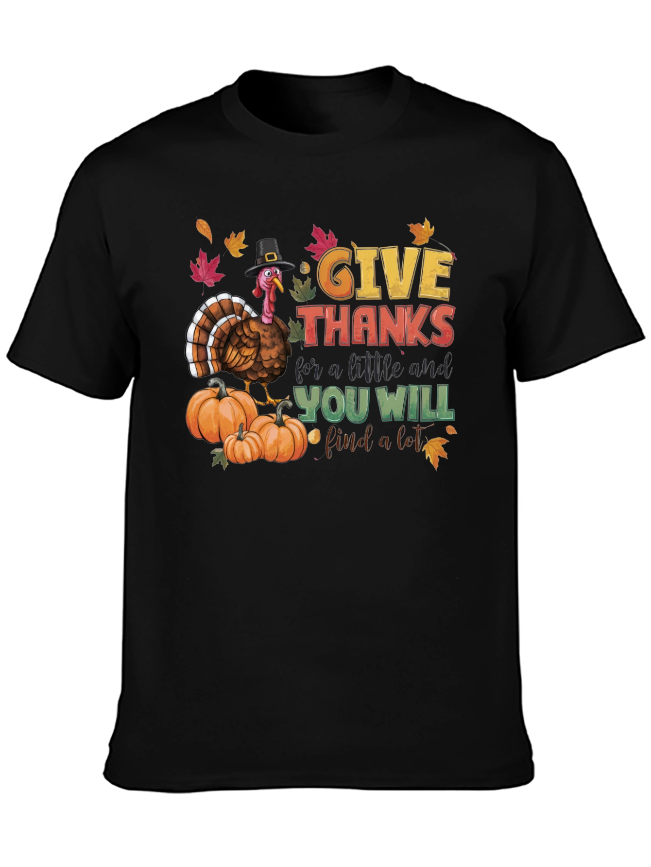 Give Thanks Turkey T-Shirt - Thanksgiving Apparel
