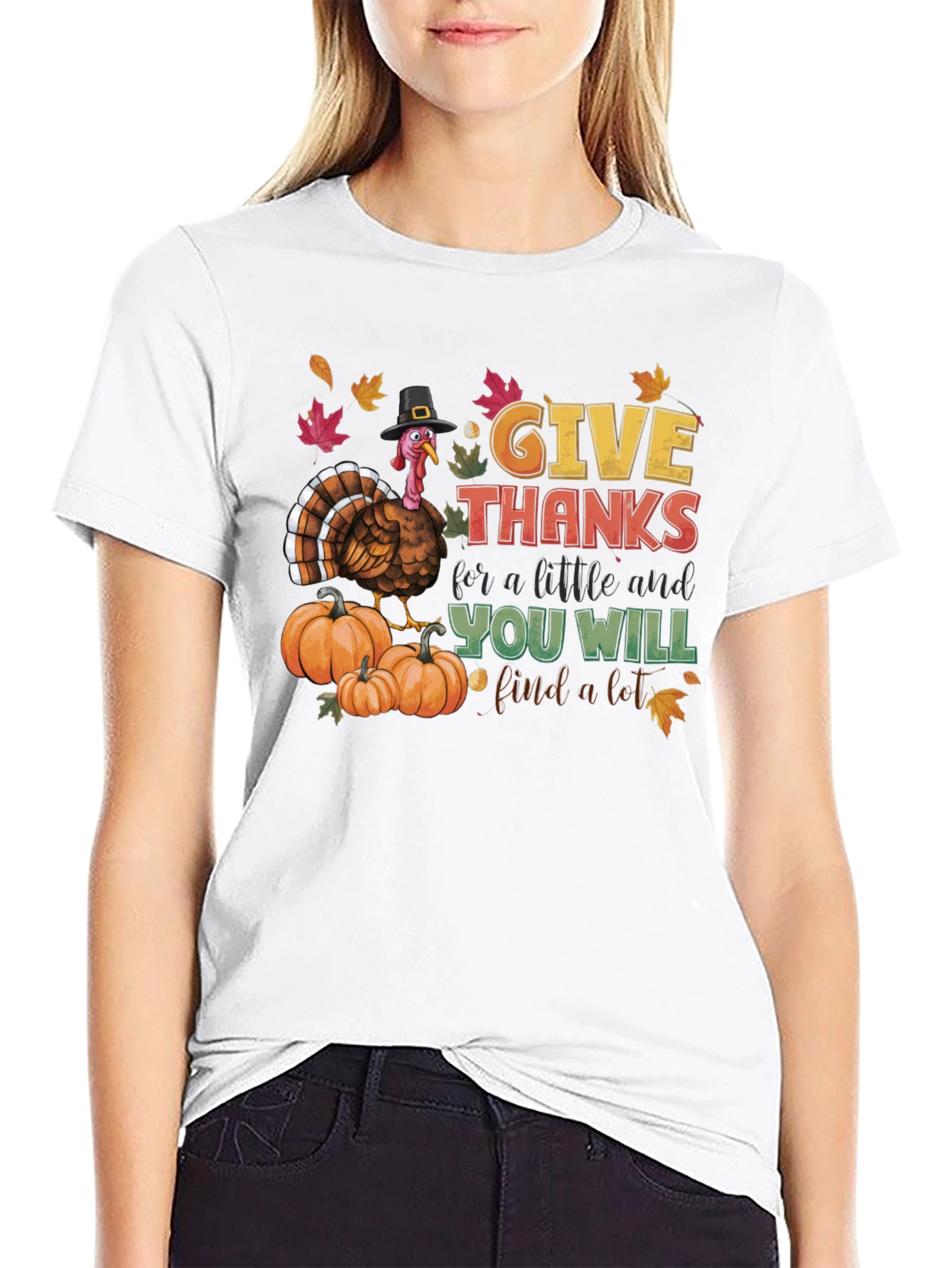 Give Thanks Turkey T-Shirt - Thanksgiving Apparel