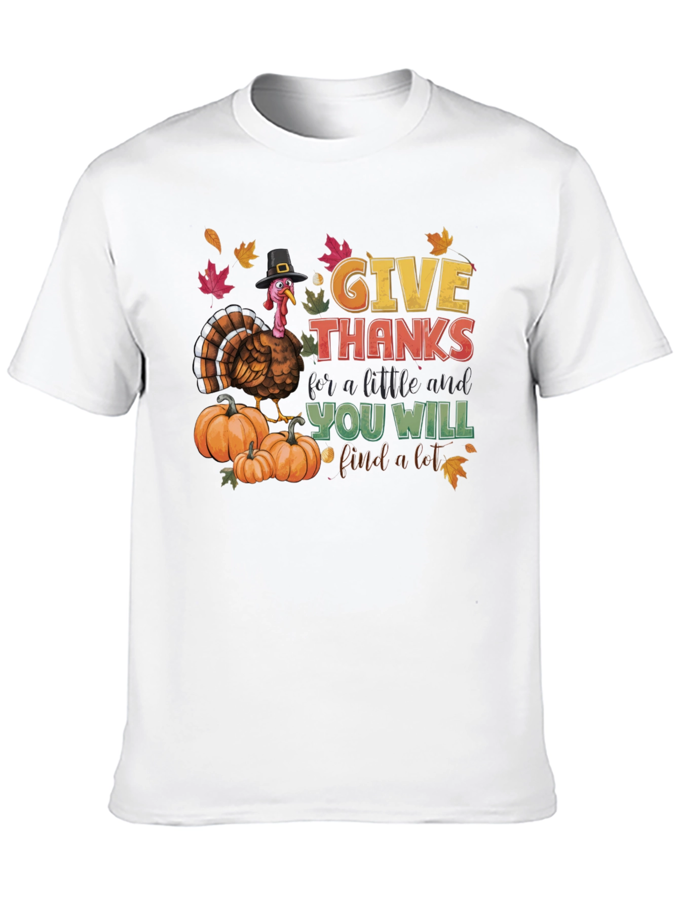 Give Thanks Turkey T-Shirt - Thanksgiving Apparel