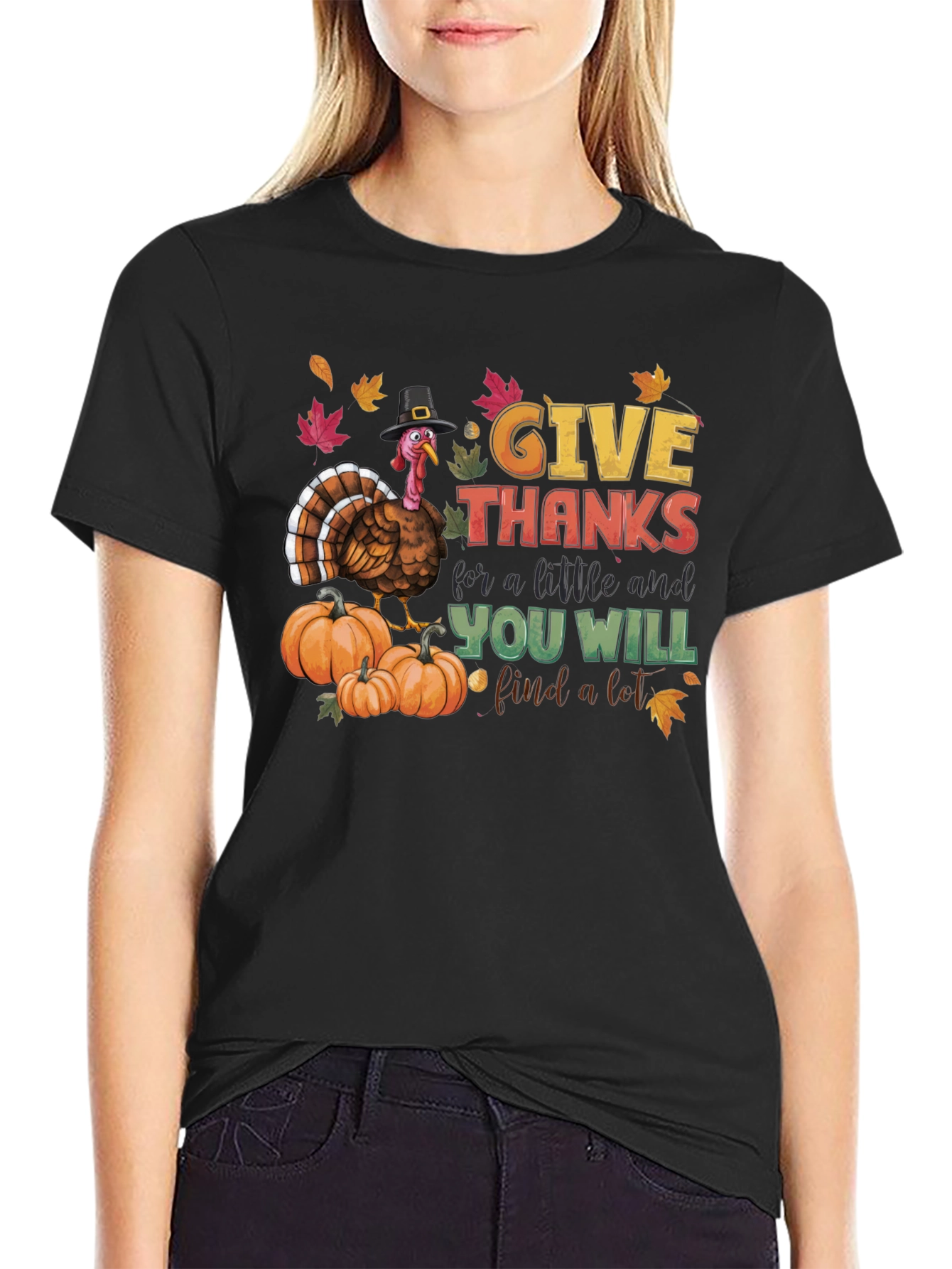 Give Thanks Turkey T-Shirt - Thanksgiving Apparel