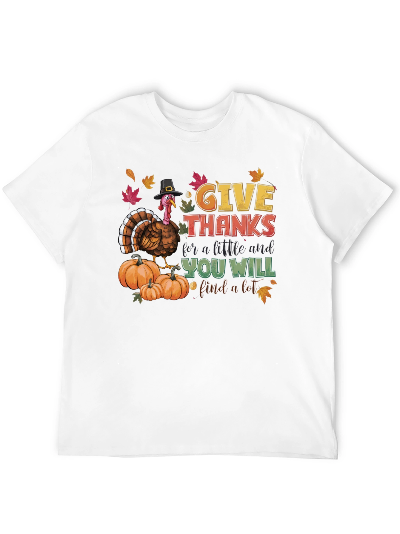 Give Thanks Turkey T-Shirt - Thanksgiving Apparel