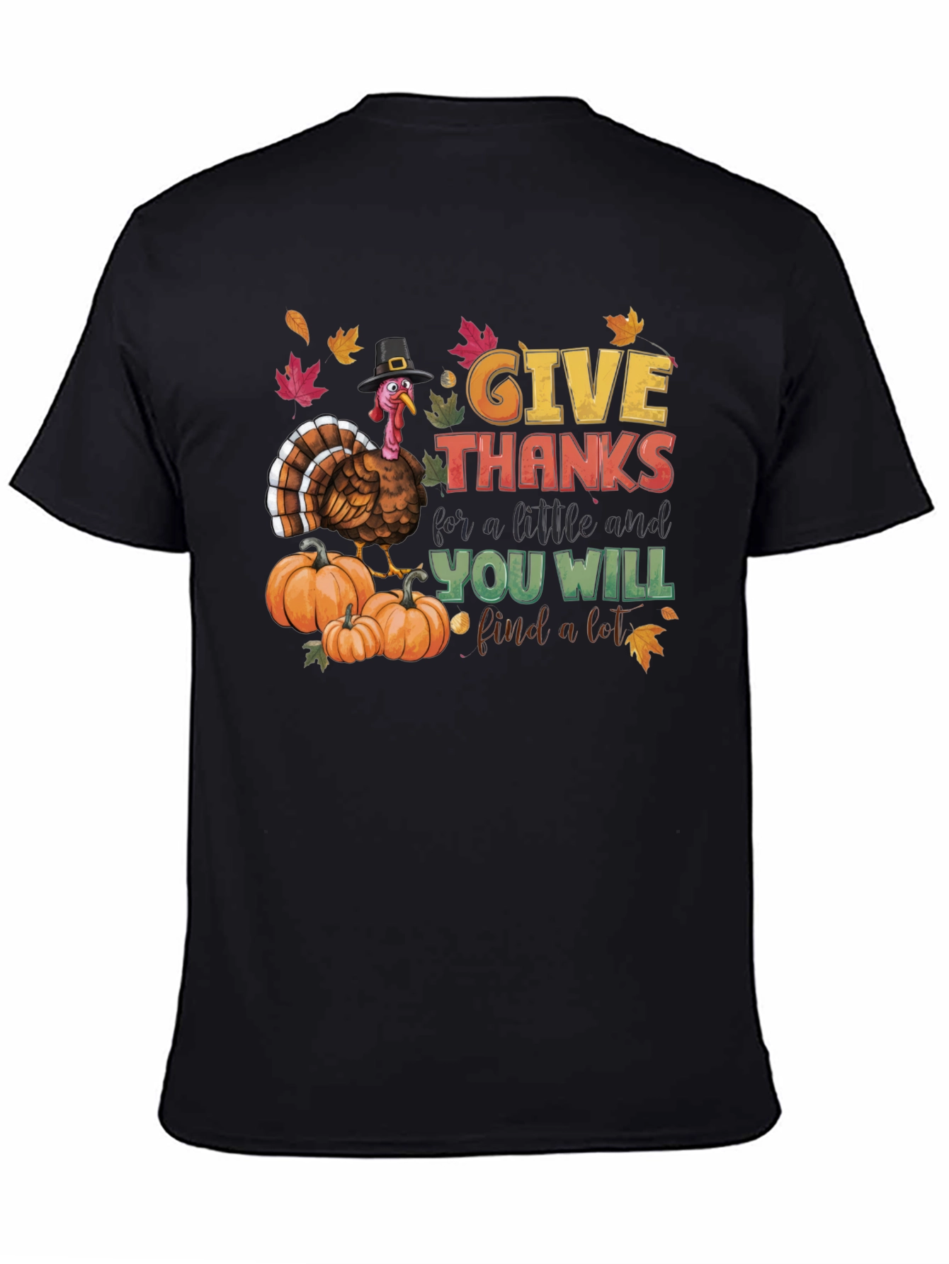 Give Thanks Turkey T-Shirt - Thanksgiving Apparel