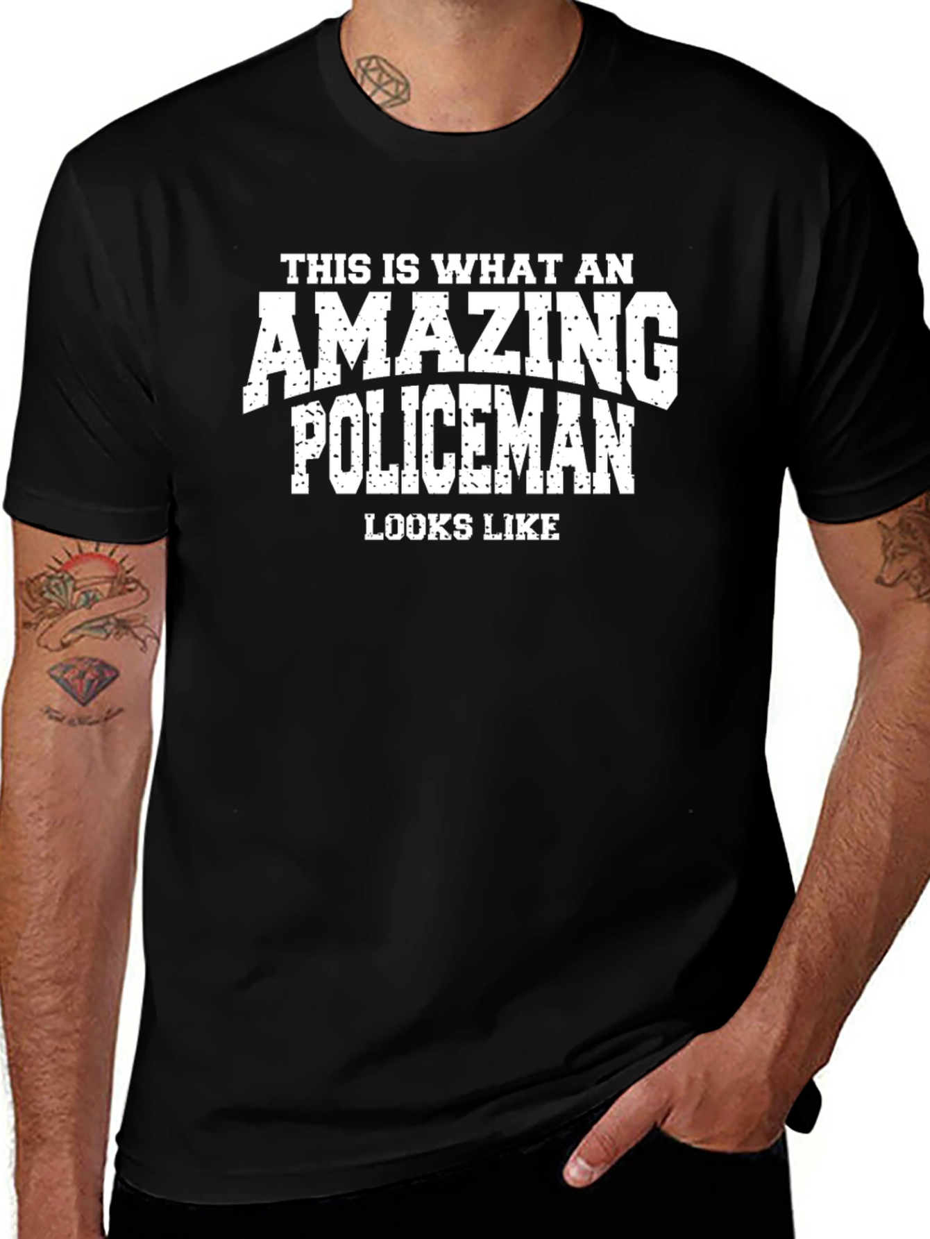 Amazing Policeman Graphic T-Shirt