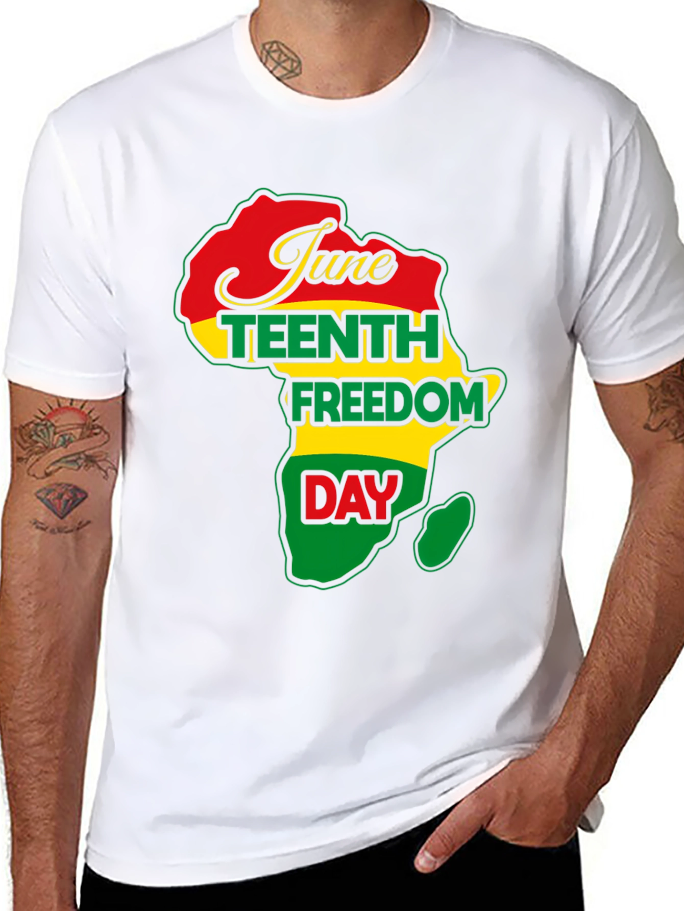 Juneteenth Freedom Day Africa Map T-Shirt