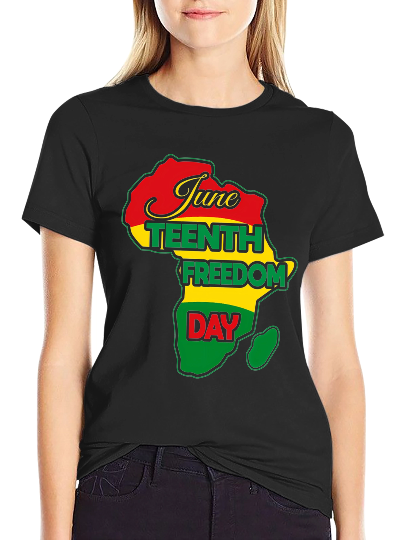 Juneteenth Freedom Day Africa Map T-Shirt
