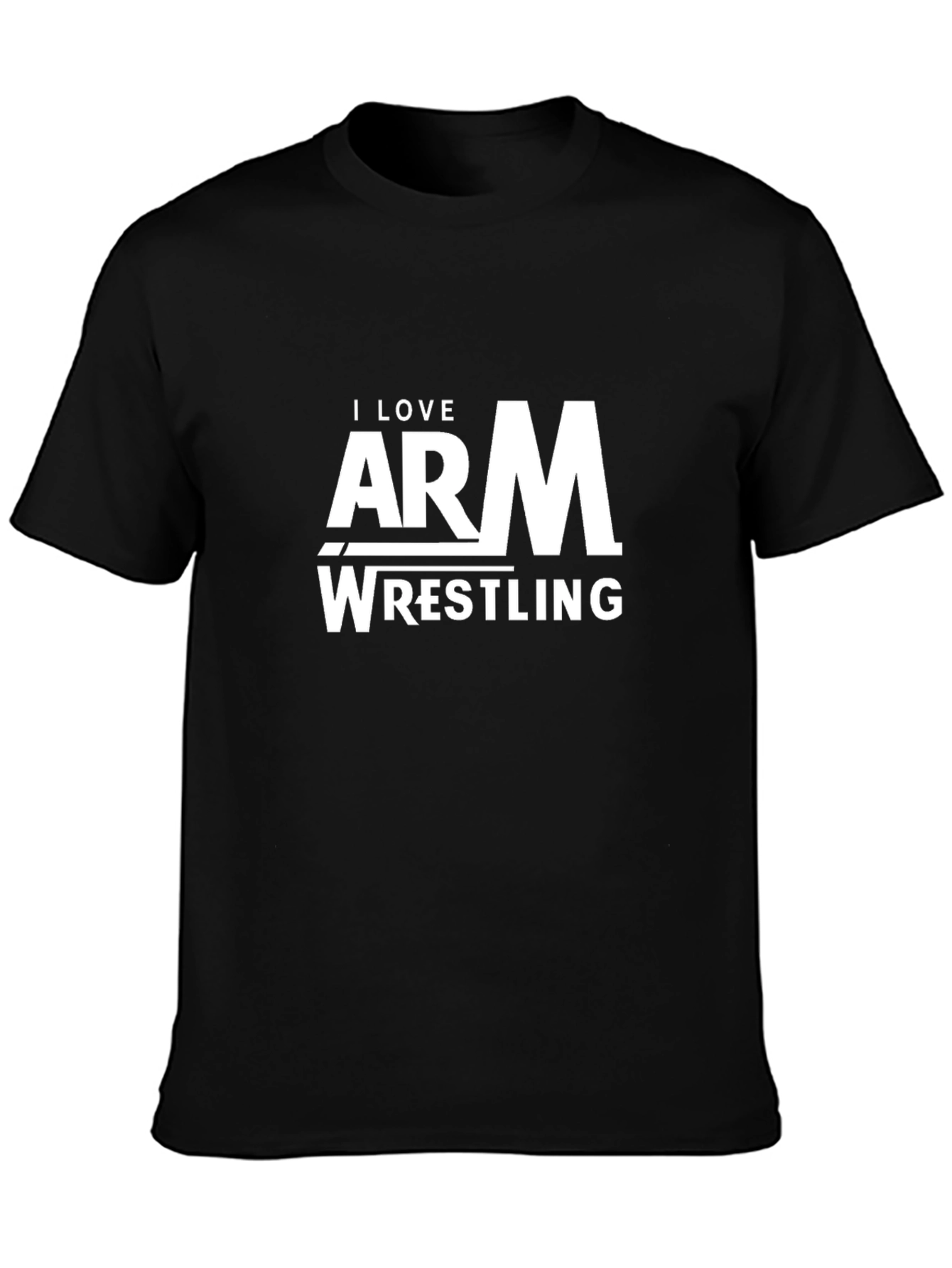 I Love Arm Wrestling Black T-Shirt