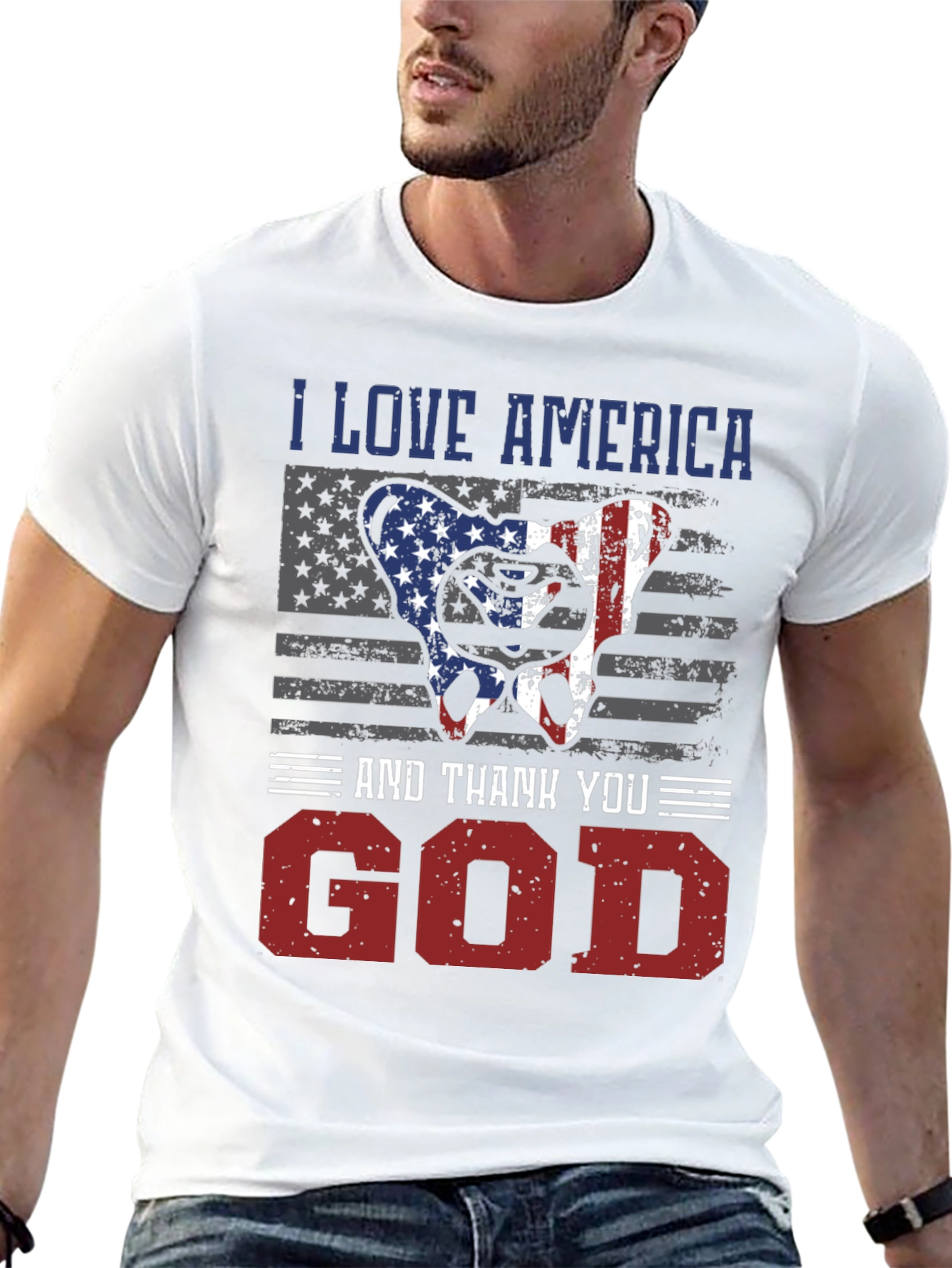 I Love America and Thank You God Tee