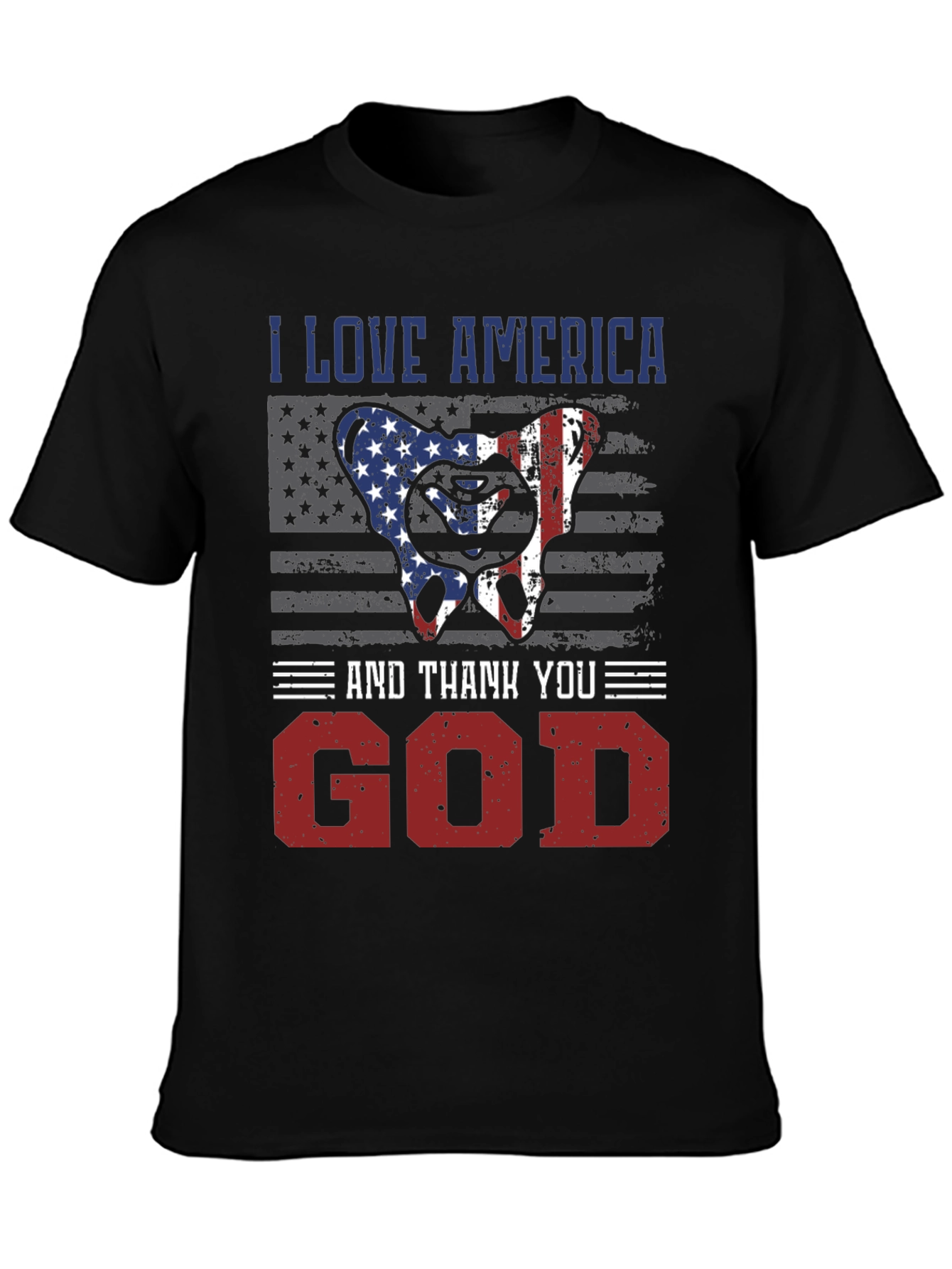 I Love America and Thank You God Tee