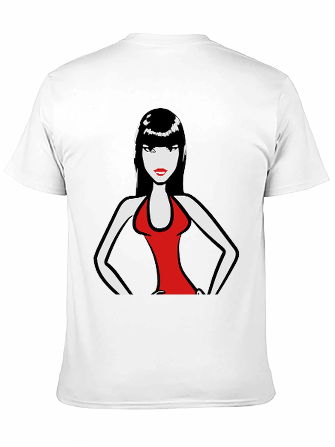 Bold Woman Graphic Tee - Black Cotton T-Shirt