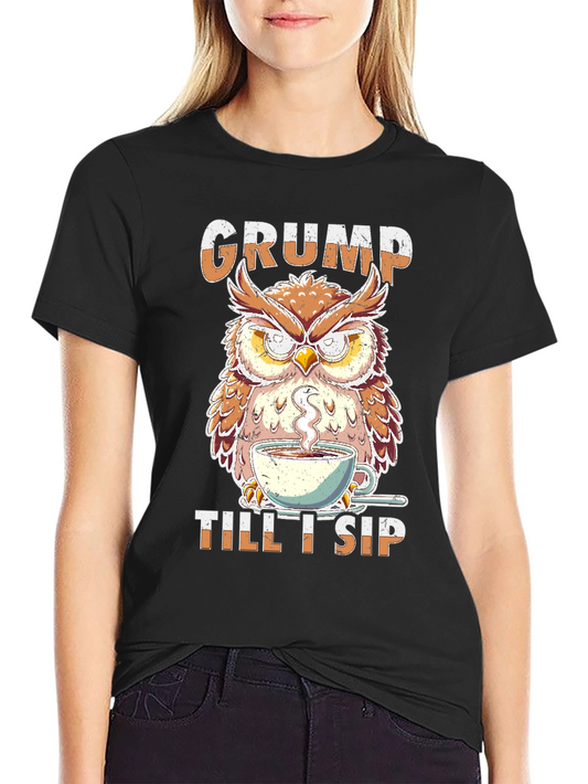 Grumpy Owl Coffee T-Shirt