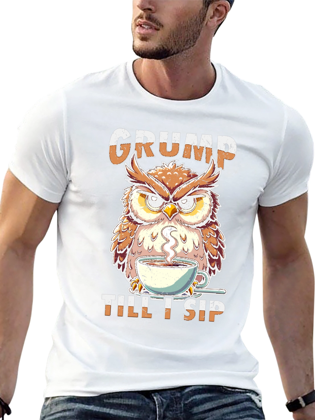 Grumpy Owl Coffee T-Shirt