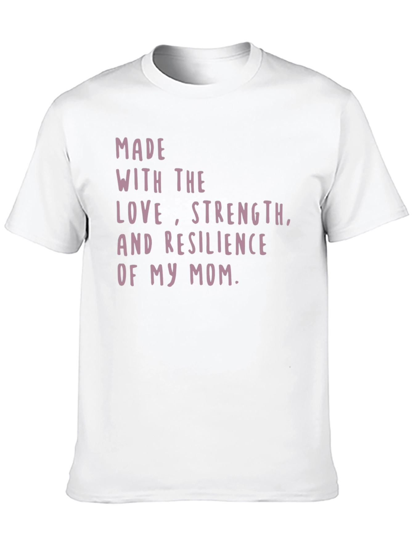 Moms Love Strength Resilience Graphic Tee - Black