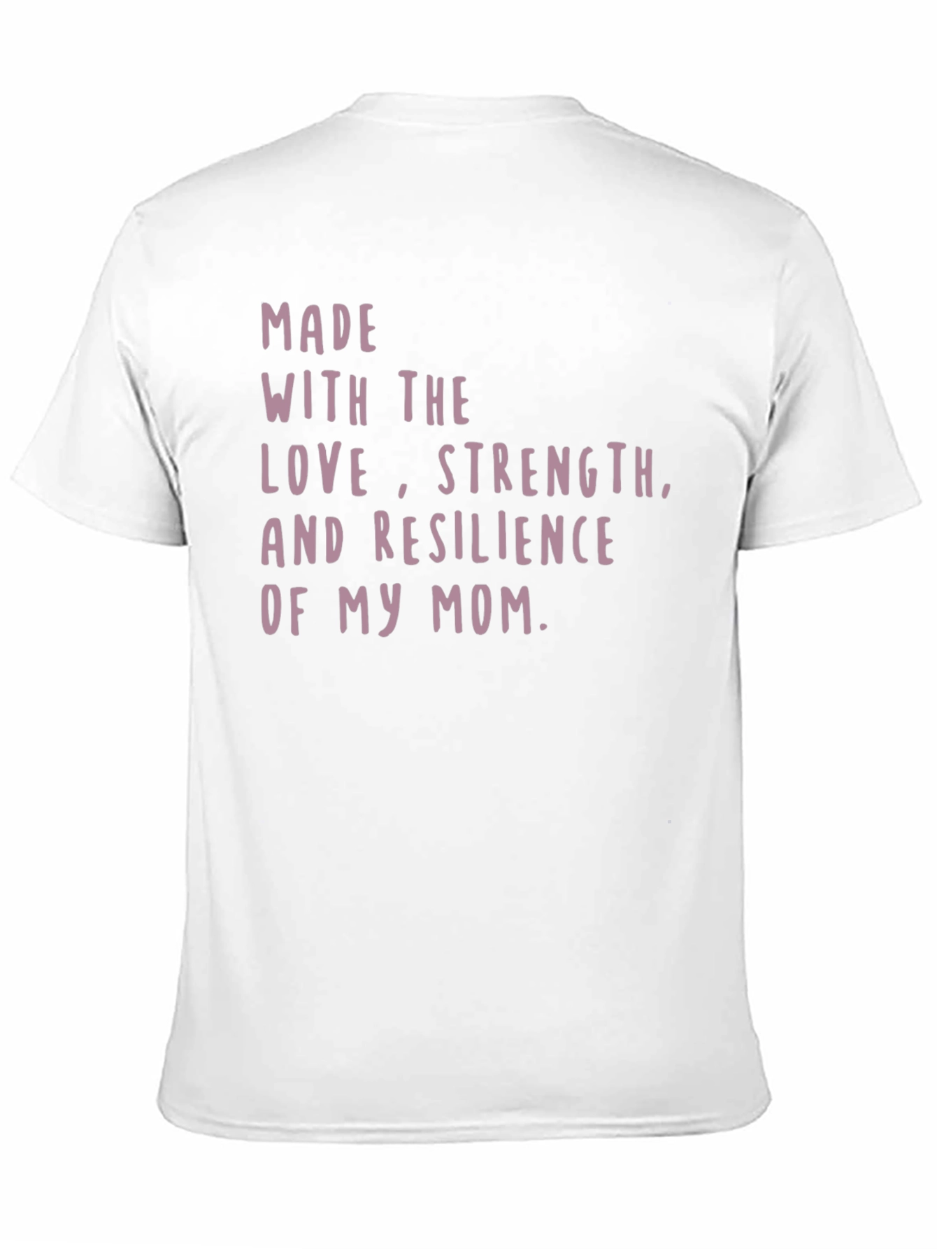 Moms Love Strength Resilience Graphic Tee - Black