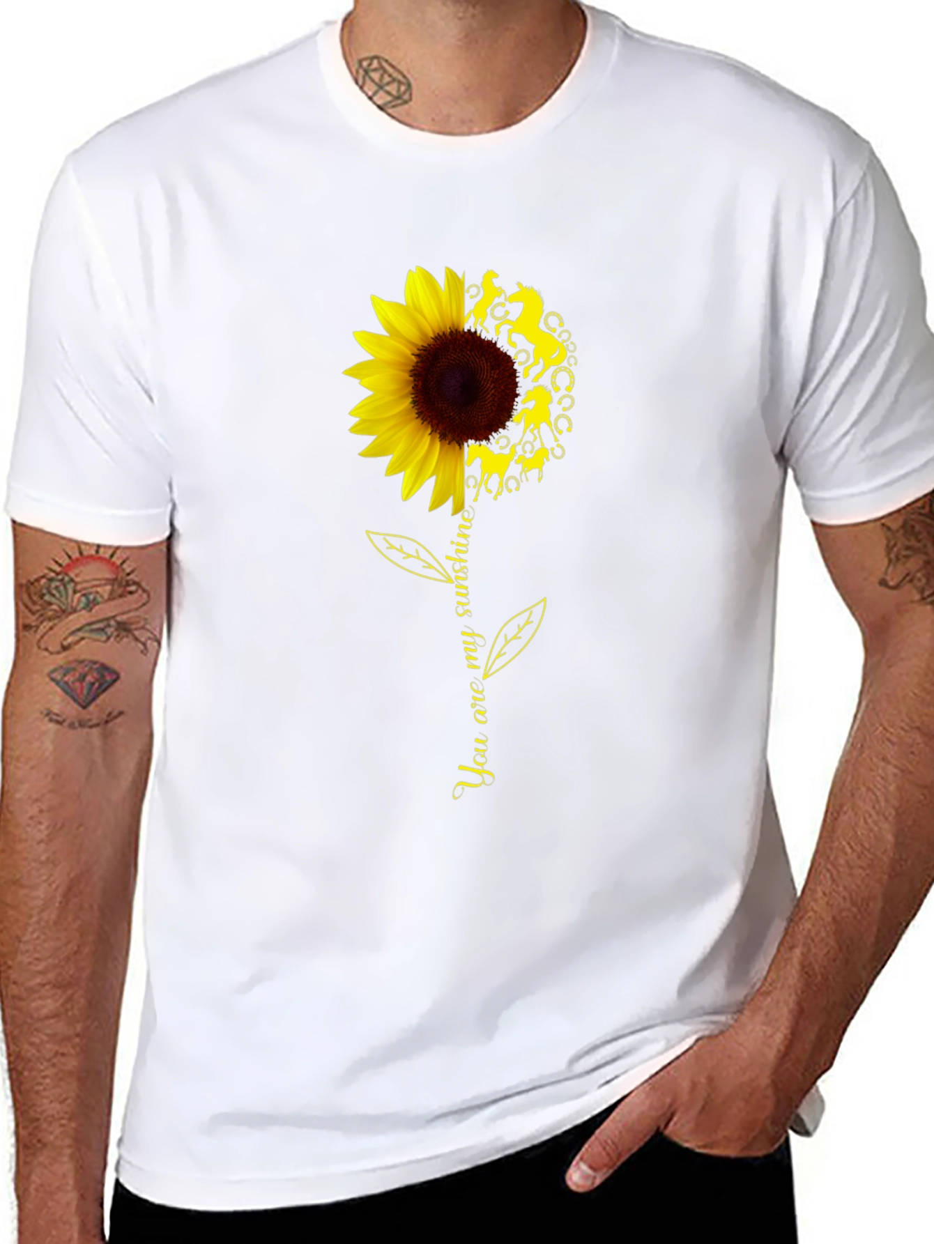 Sunflower Horse T-Shirt - You are my sunshine