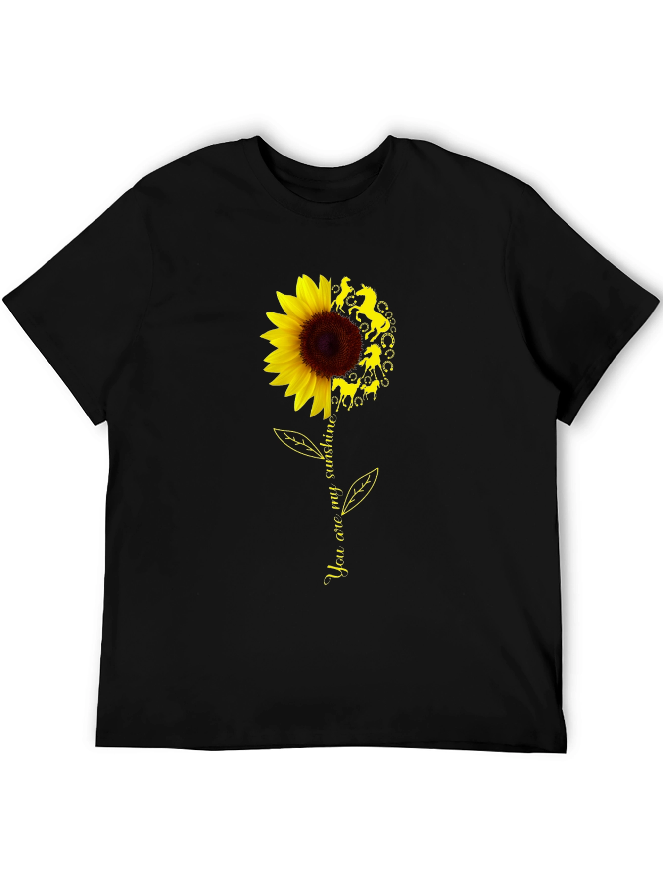 Sunflower Horse T-Shirt - You are my sunshine