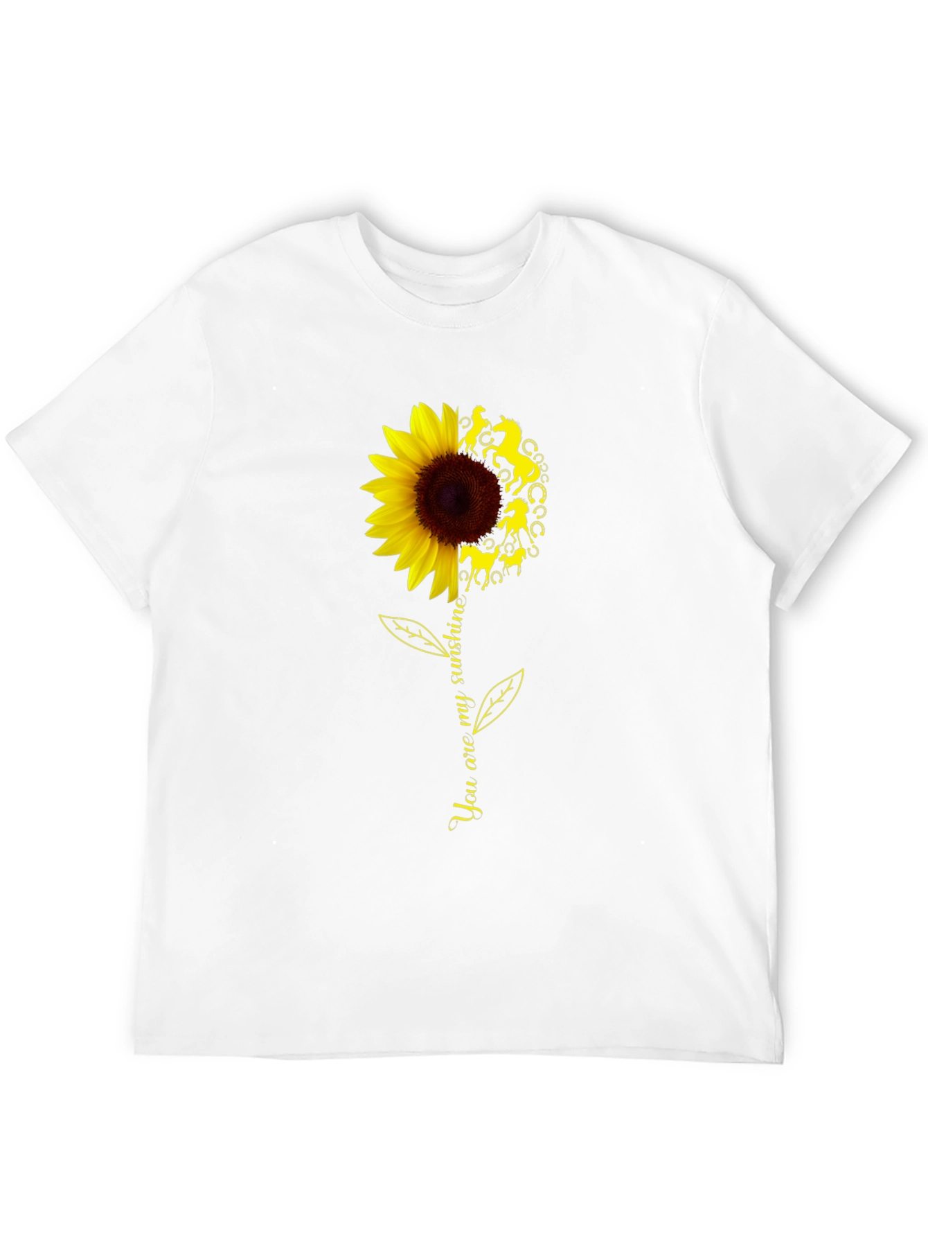 Sunflower Horse T-Shirt - You are my sunshine